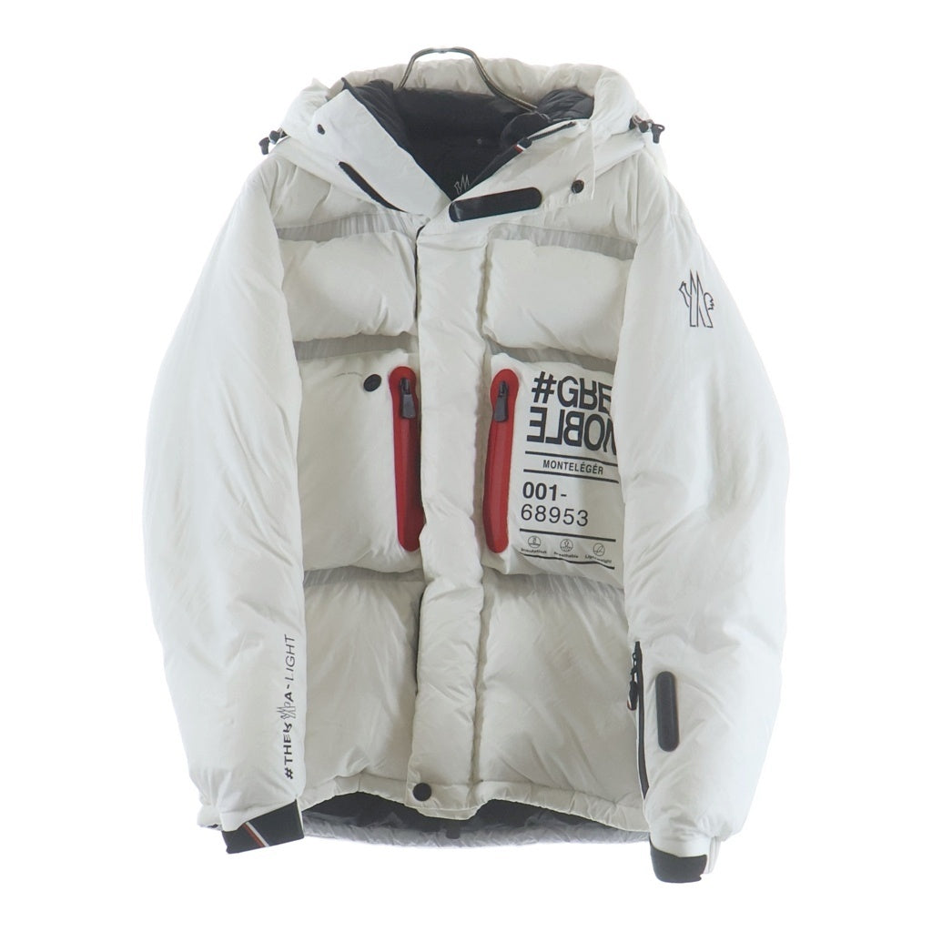 MONCLER(モンクレール) GRENOBLE MONTELEGER グルノーブル フーディー ジップアップダウンジャケット ホワイト