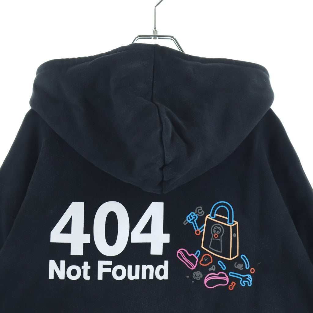 VAULTROOM(ボルトルーム) 404 NOT FOUND プルオーバーパーカー ブラック