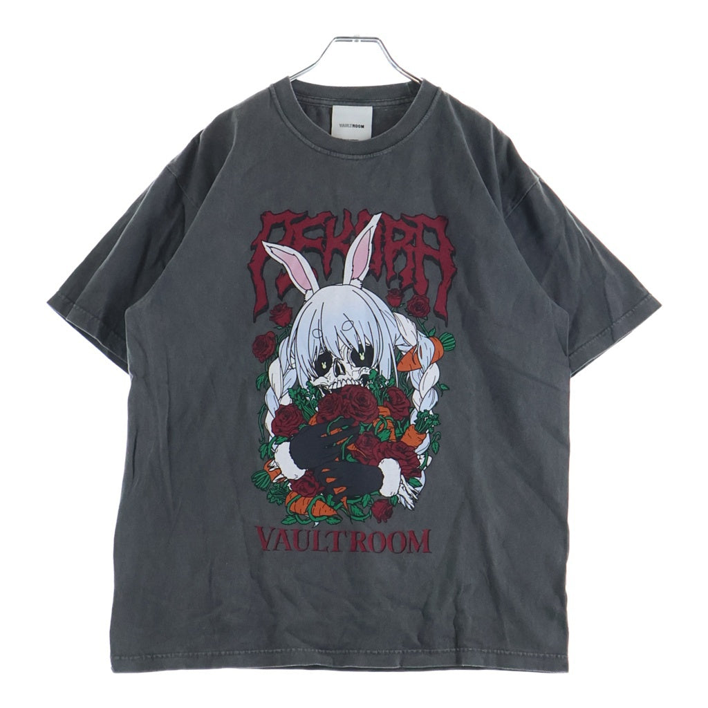 VAULTROOM(ボルトルーム) x兎田ぺこら Skull Pekora Tee Tシャツ グレー