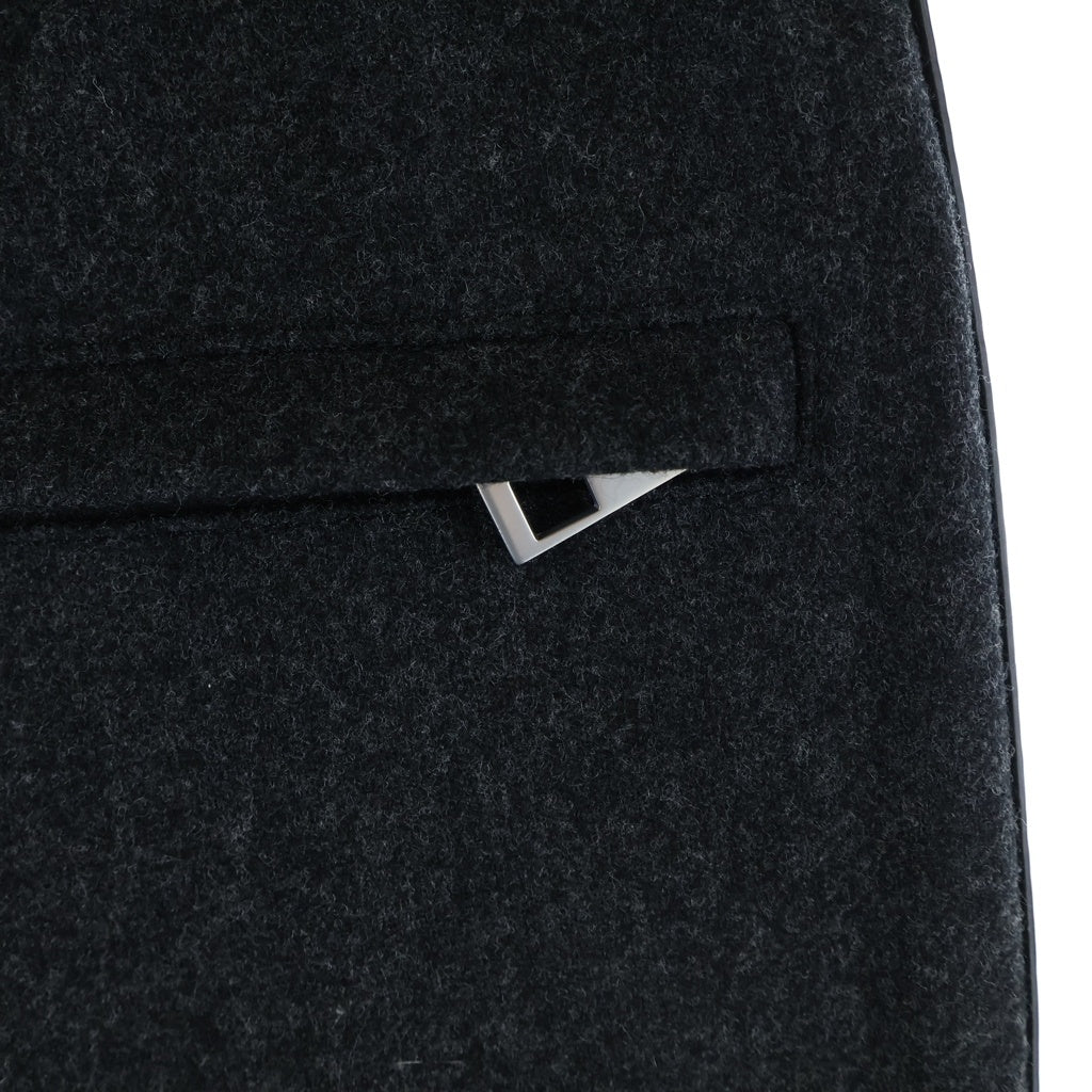 LOEWE(ロエベ) TRACKSUIT TROUSERS トラックスーツ トラウザーズ パンツ レザー切り替えし ブラック