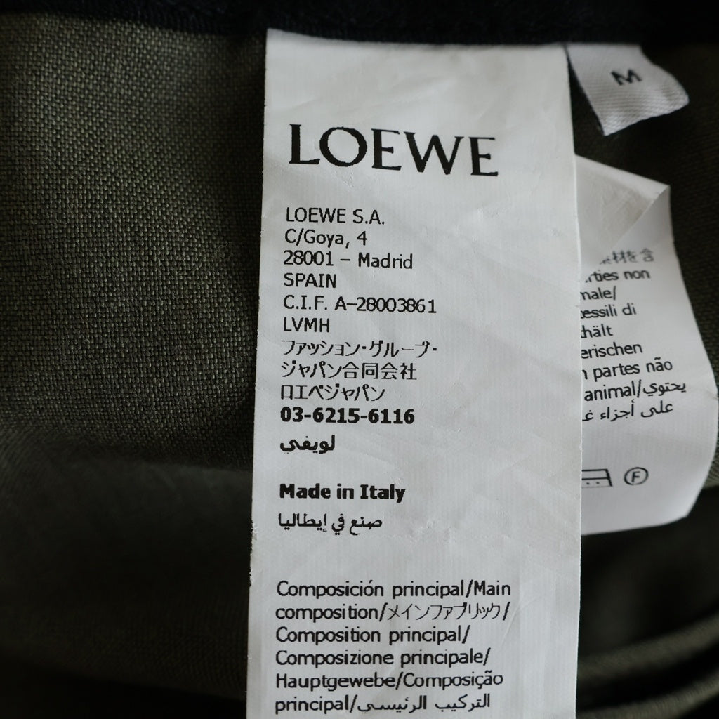 LOEWE(ロエベ) ドローストリング トラウザーズ ウール H526Y04WI2 カーキ