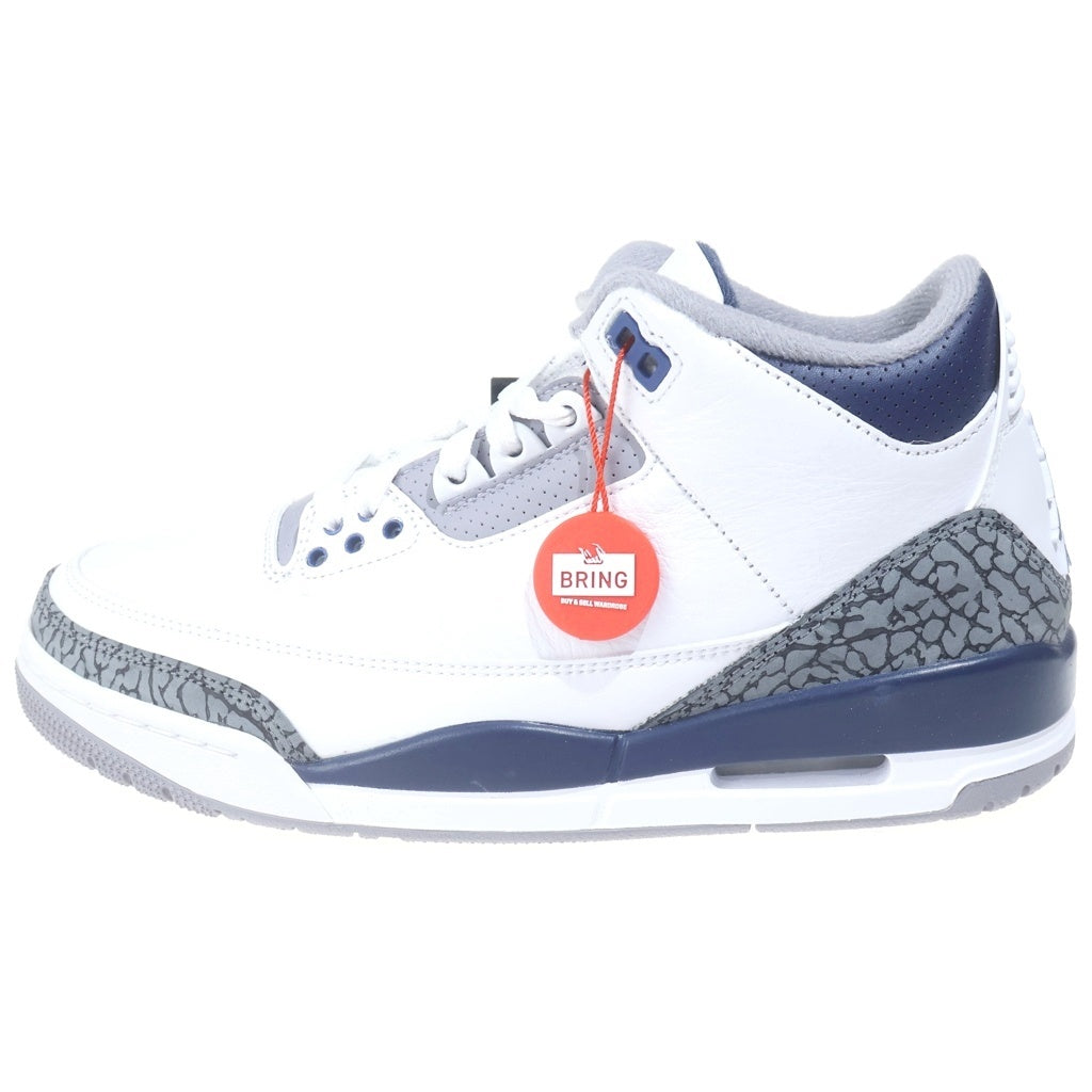NIKE(ナイキ) AIR JORDAN 3 RETRO TRUE BLUE AND COPPER CT8532-140 エアジョーダン3 レトロ ミッドカットスニーカー ミッドナイトネイビー US8.5/26.5cm