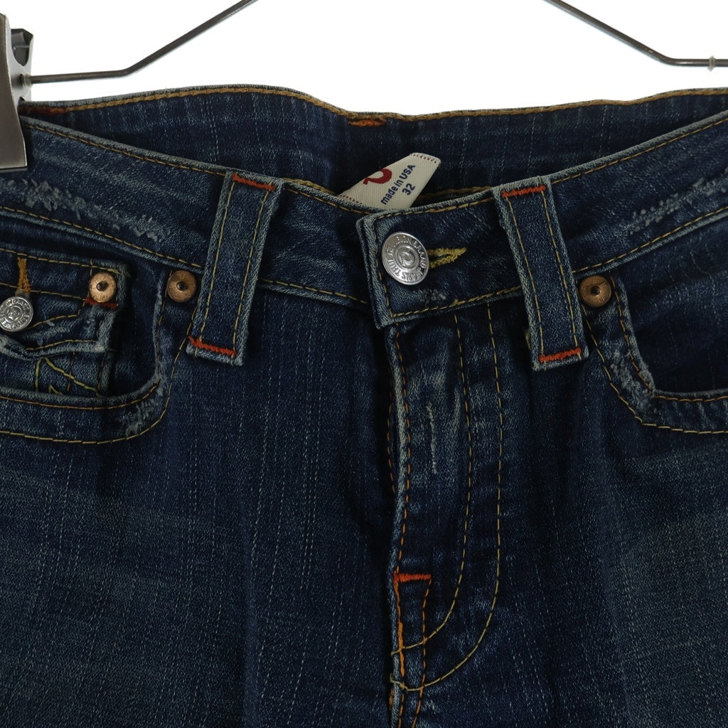 TRUE RELIGION(トゥルーレリジョン) BILLY DENIM PANTS ビリー デニムパンツ ダメージ加工 ジーンズ インディゴブルー 32インチ