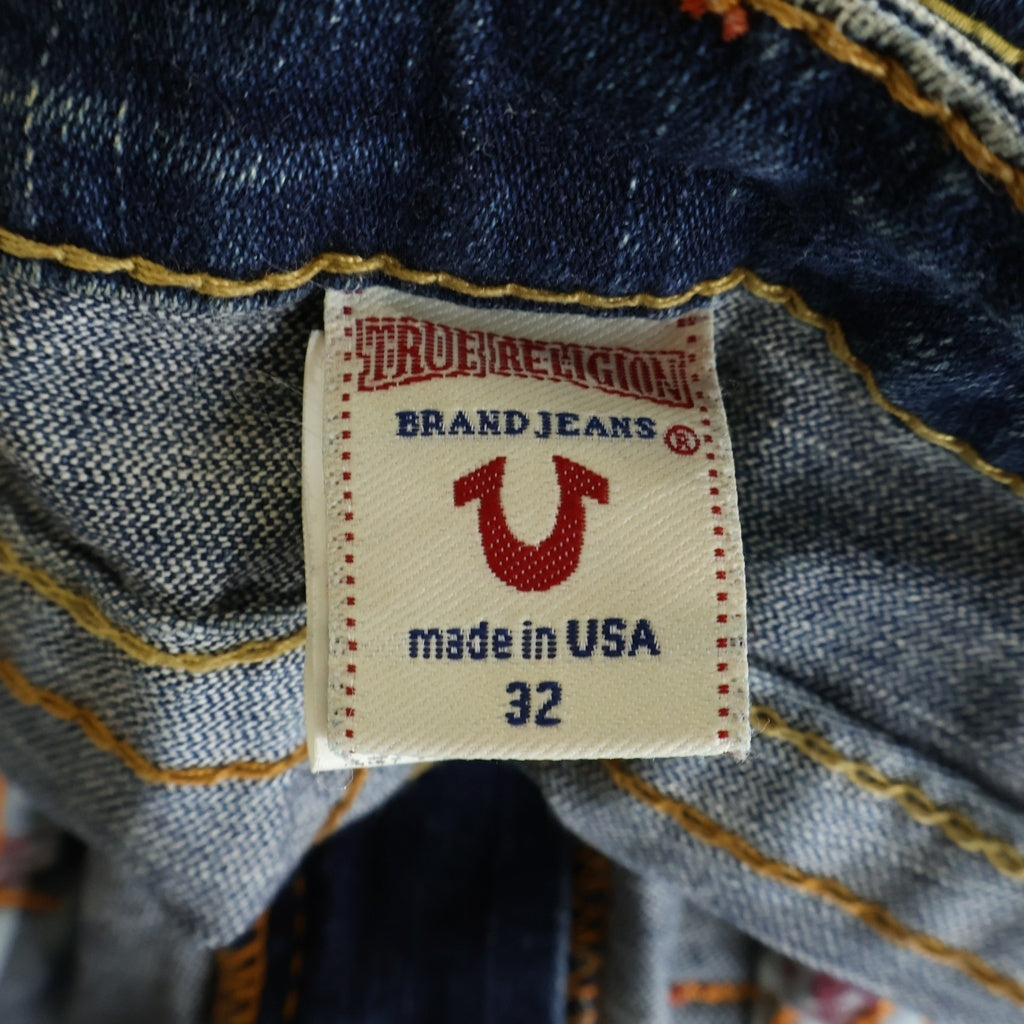 TRUE RELIGION(トゥルーレリジョン) BILLY DENIM PANTS ビリー デニムパンツ ダメージ加工 ジーンズ インディゴブルー 32インチ