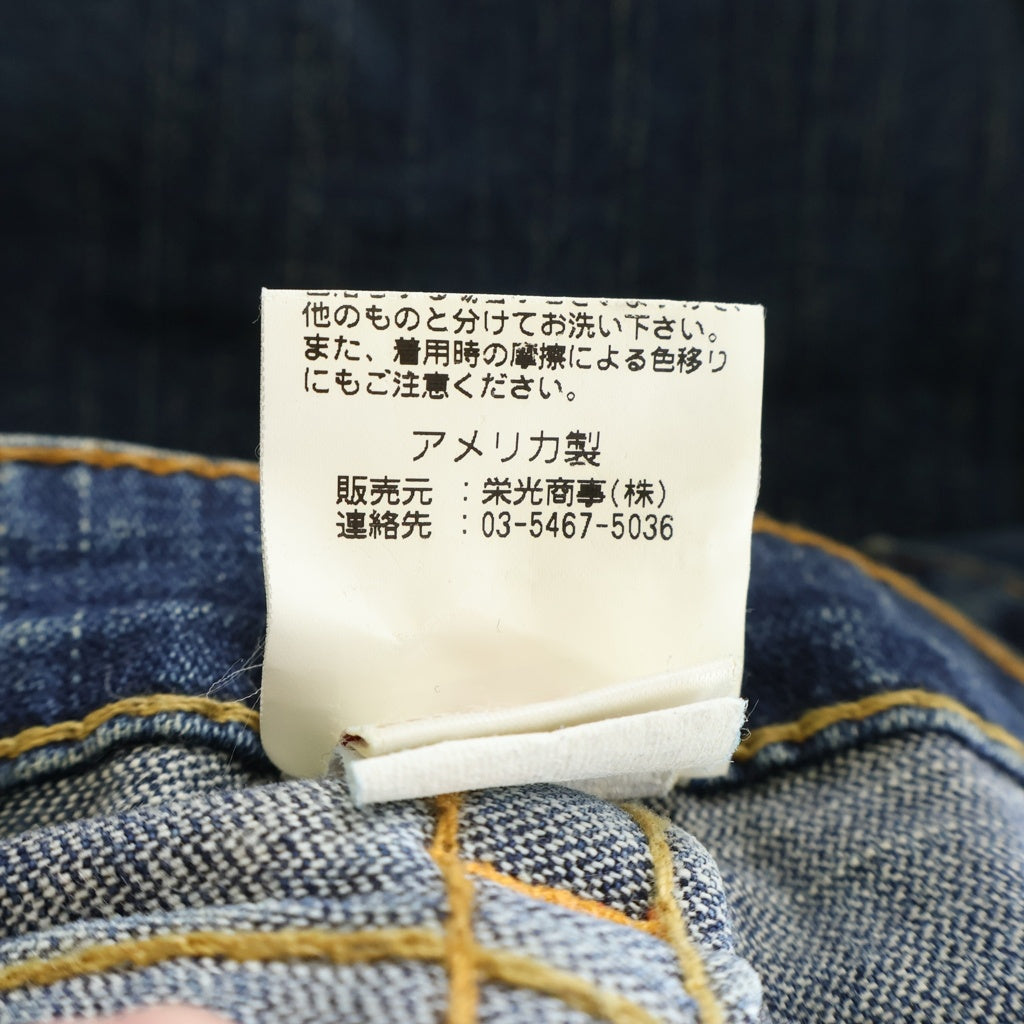 TRUE RELIGION(トゥルーレリジョン) BILLY DENIM PANTS ビリー デニムパンツ ダメージ加工 ジーンズ インディゴブルー 32インチ