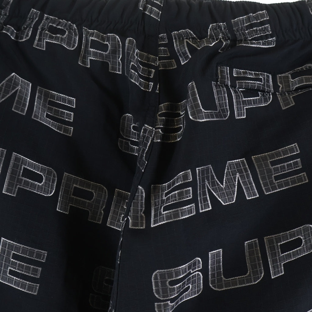SUPREME(シュプリーム) 21AW Logo Ripstop Track Pant ロゴ リップストップ トラックパンツ ブラック