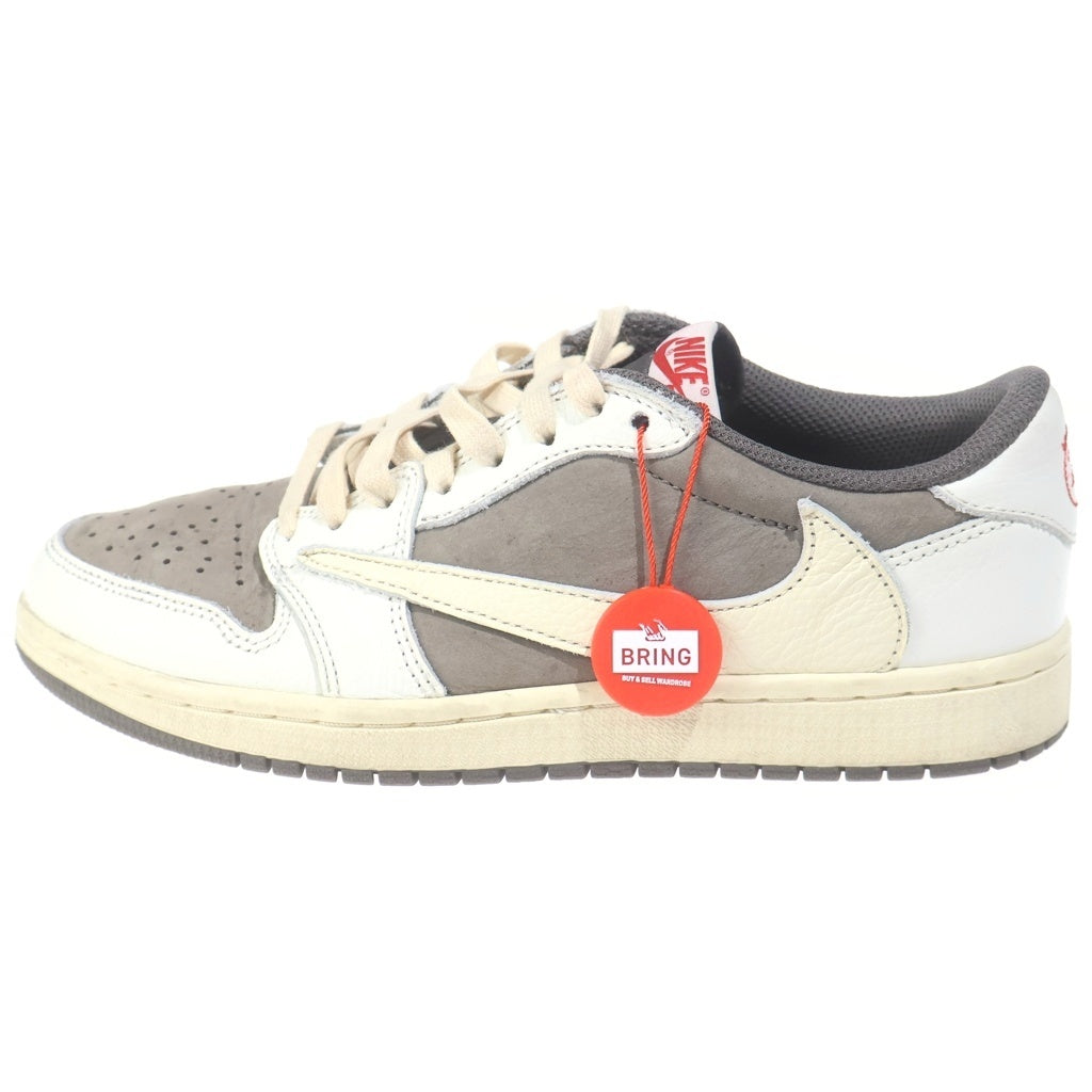 NIKE(ナイキ) ×TRAVIS SCOTT AIR JORDAN 1 LOW REVERSE MOCHA トラヴィススコット エアジョーダン1 リバースモカ ローカットスニーカー US7/25.0cm DM7866-162
