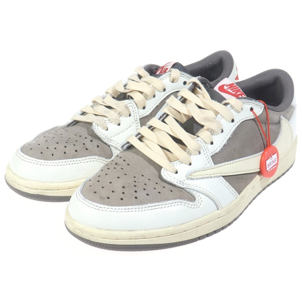 NIKE(ナイキ) ×TRAVIS SCOTT AIR JORDAN 1 LOW REVERSE MOCHA トラヴィススコット エアジョーダン1 リバースモカ ローカットスニーカー US7/25.0cm DM7866-162