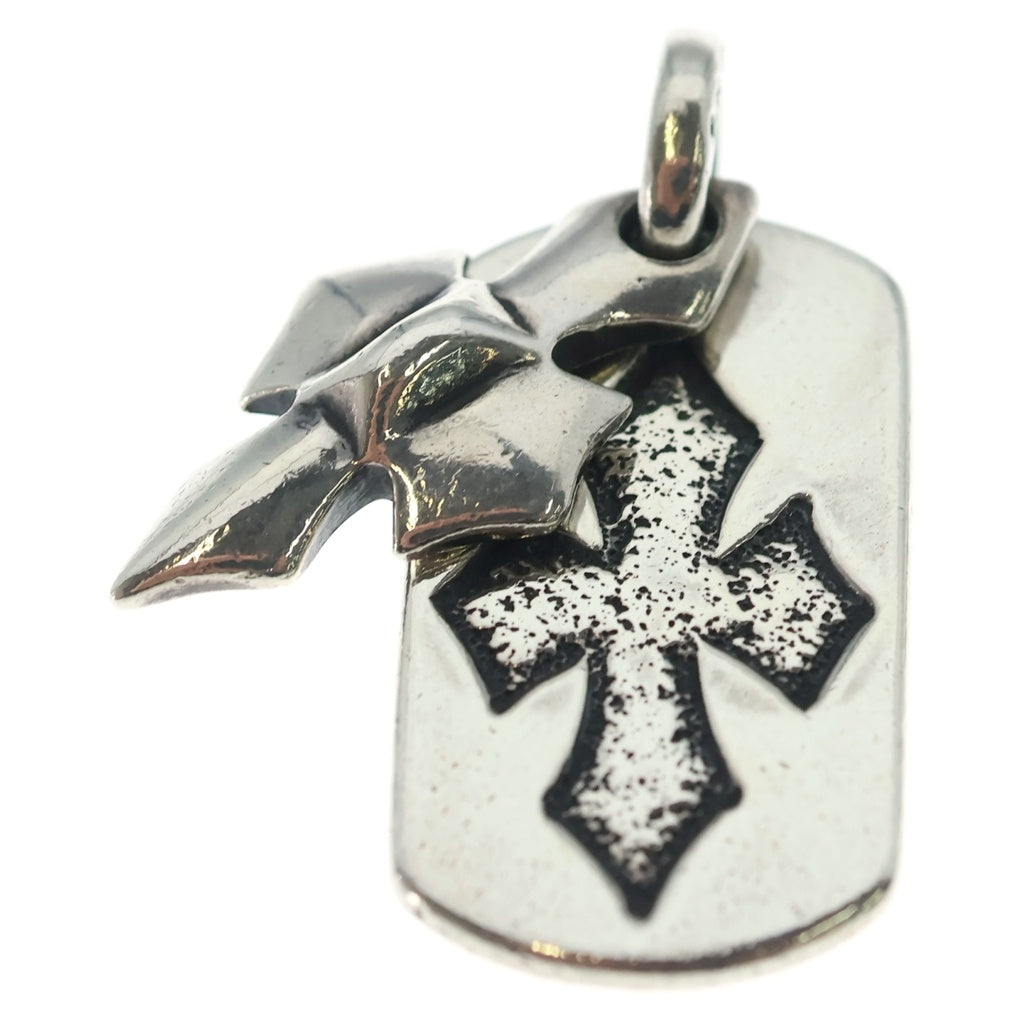 Bill Wall Leather/BWL(ビルウォールレザー) 2C CROSS DOG TAG クロス ドッグタグ ペンダントトップ シルバー