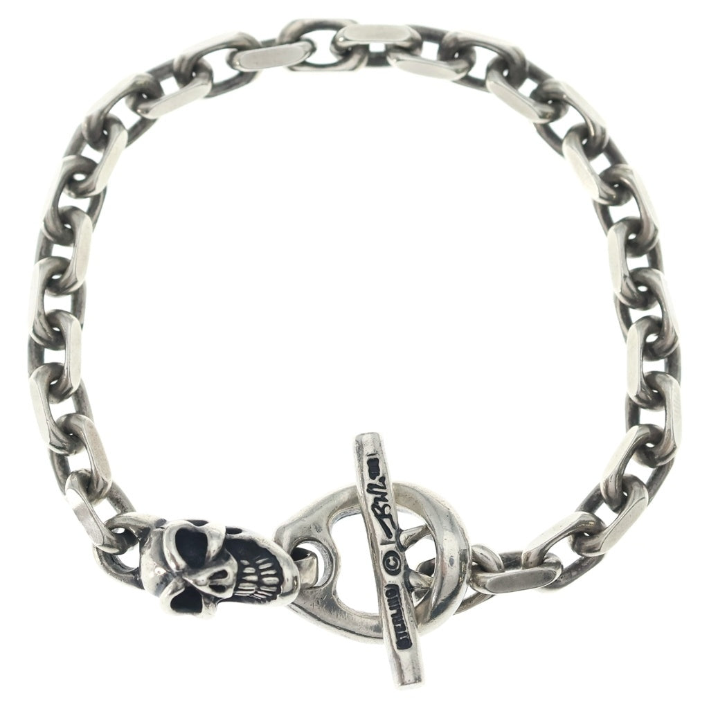 Bill Wall Leather/BWL(ビルウォールレザー) One Skull Chain Bracelet ワン スカル チェーン ブレスレット シルバー