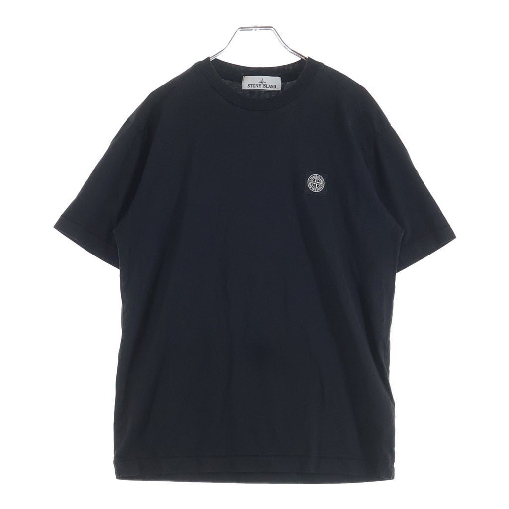 STONE ISLAND(ストーンアイランド) ワンポイント コンパス ロゴ Tシャツ トップス カットソー ブラック 801524113