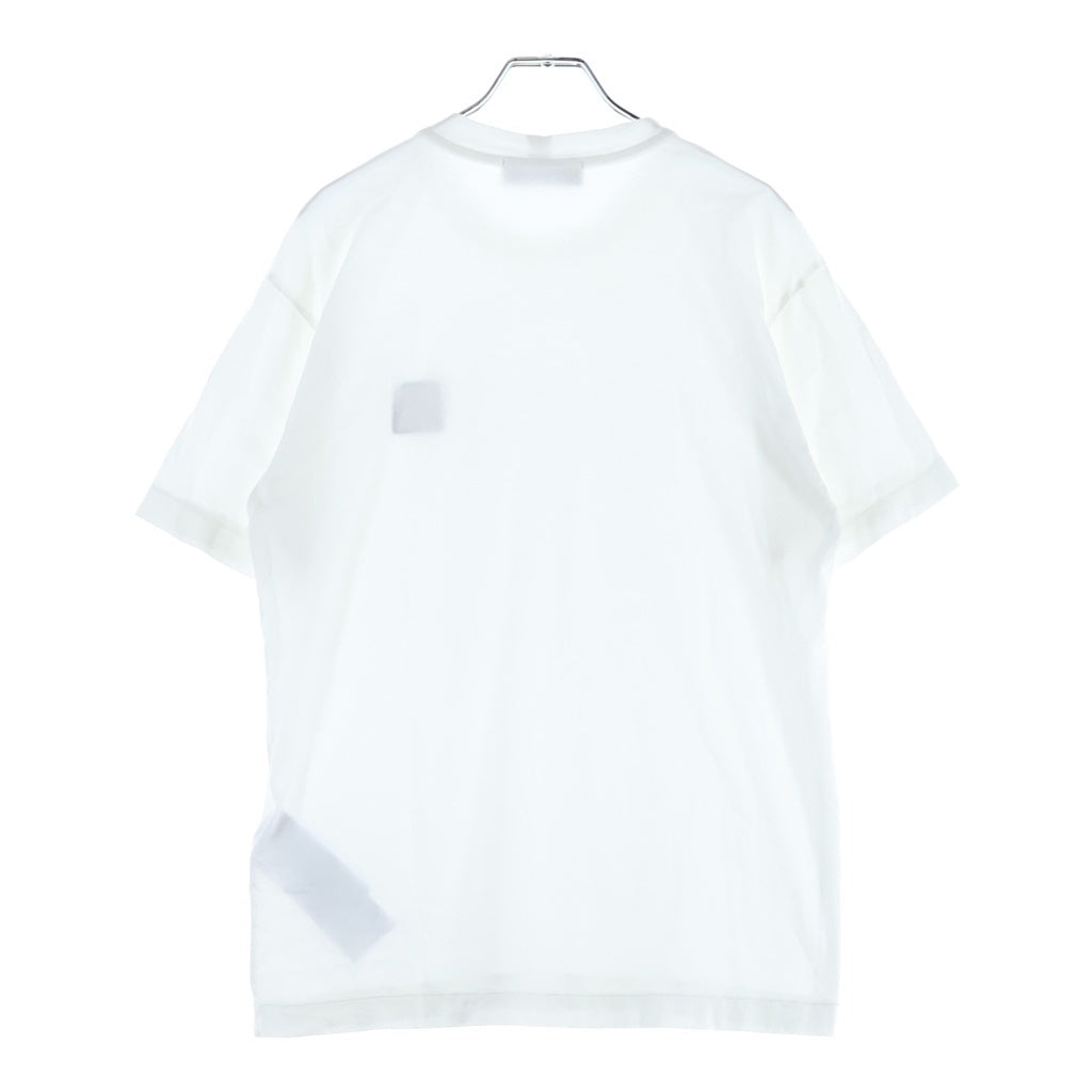 STONE ISLAND(ストーンアイランド) ワンポイント コンパス ロゴ Tシャツ トップス カットソー ホワイト K1S152100039S0013