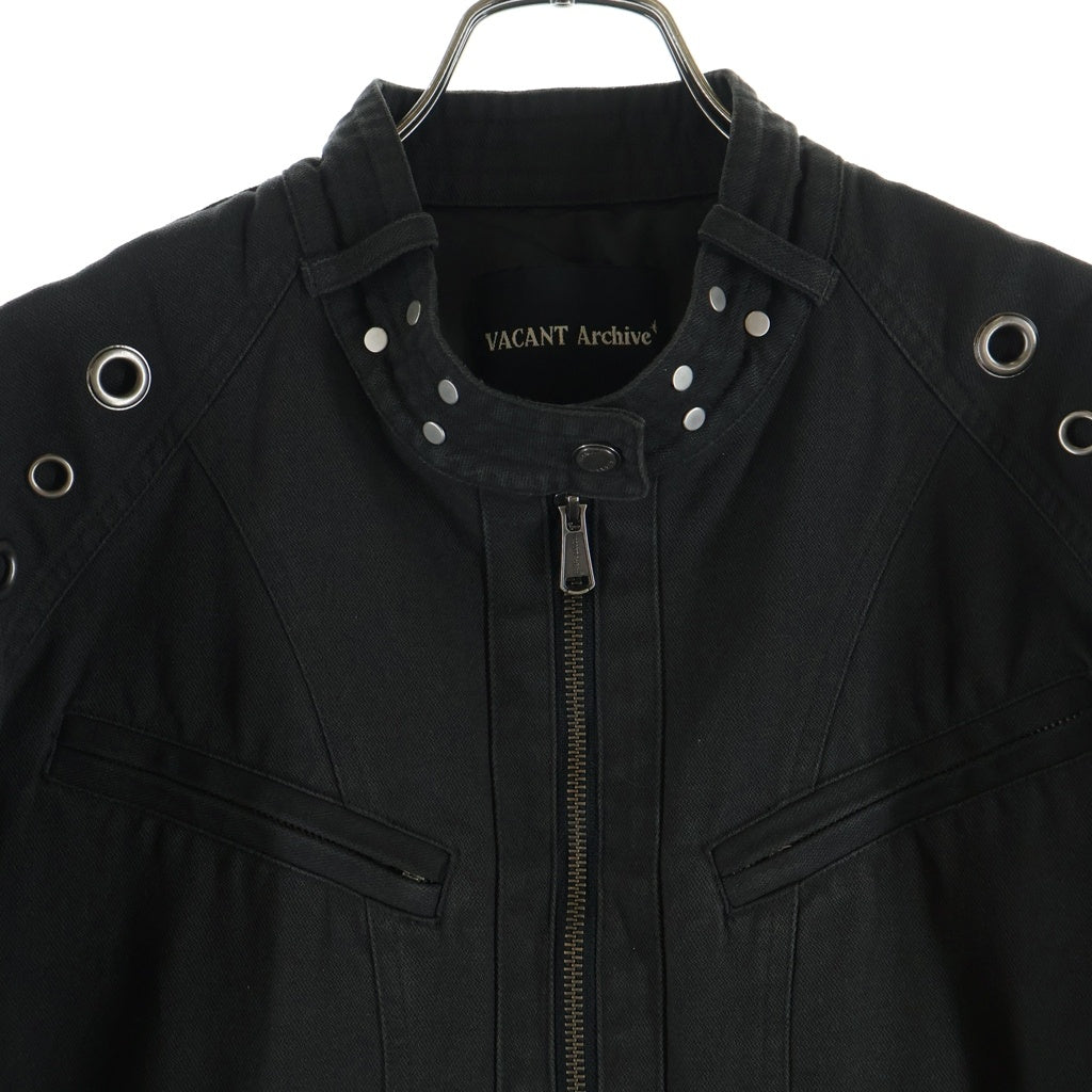 VACANT Archive(ベイカントアーカイブ) VACANT Archive ベイカントアーカイブ 25AW LEWIS RIDER EYELET JACKET ルイス ライダー アイレット ジャケット ブラック
