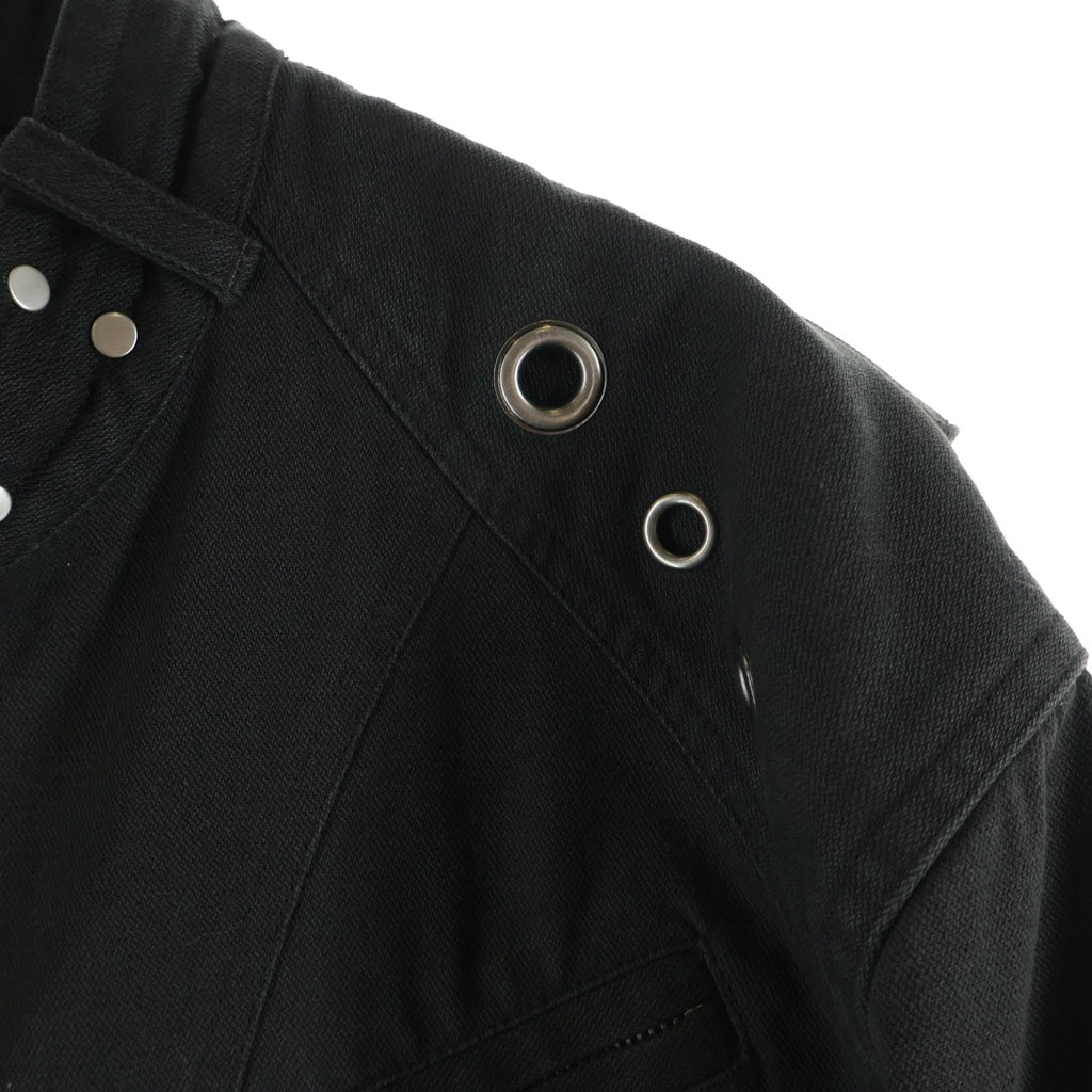 VACANT Archive(ベイカントアーカイブ) VACANT Archive ベイカントアーカイブ 25AW LEWIS RIDER EYELET JACKET ルイス ライダー アイレット ジャケット ブラック