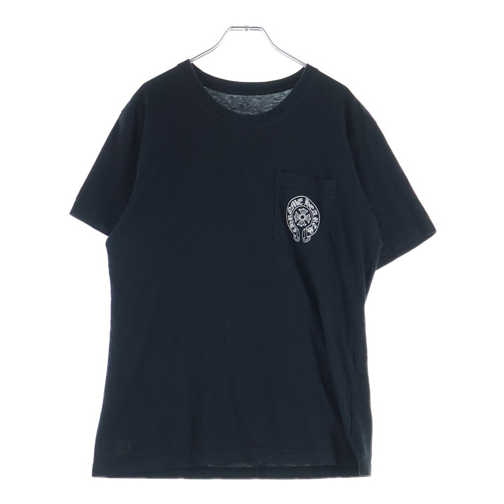 CHROME HEARTS(クロムハーツ) Honolulu Horseshoe SS Tee ホノルル限定 ホースシュー バック CHプラス クルーネック半袖Tシャツカットソー ブラック