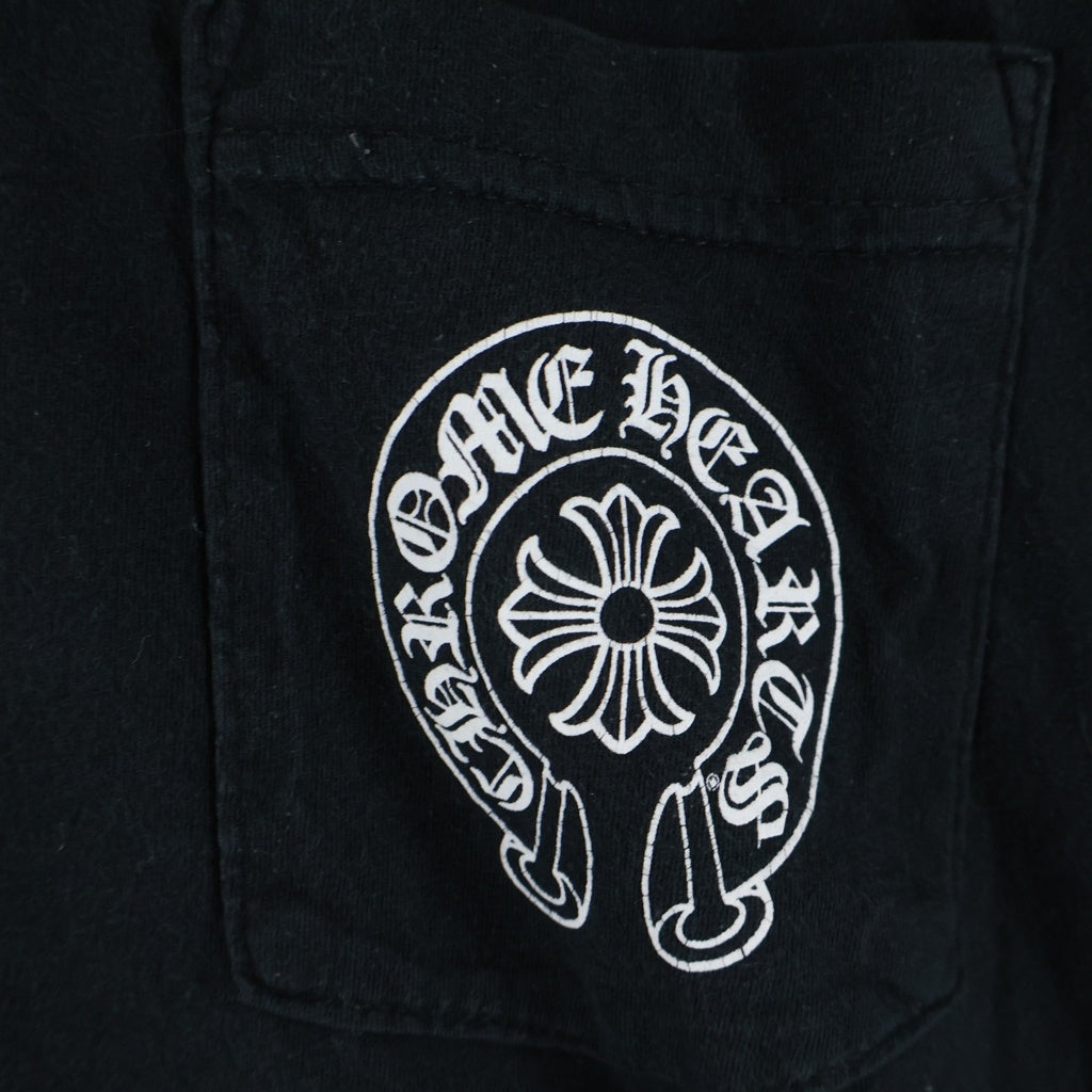 CHROME HEARTS(クロムハーツ) Honolulu Horseshoe SS Tee ホノルル限定 ホースシュー バック CHプラス クルーネック半袖Tシャツカットソー ブラック