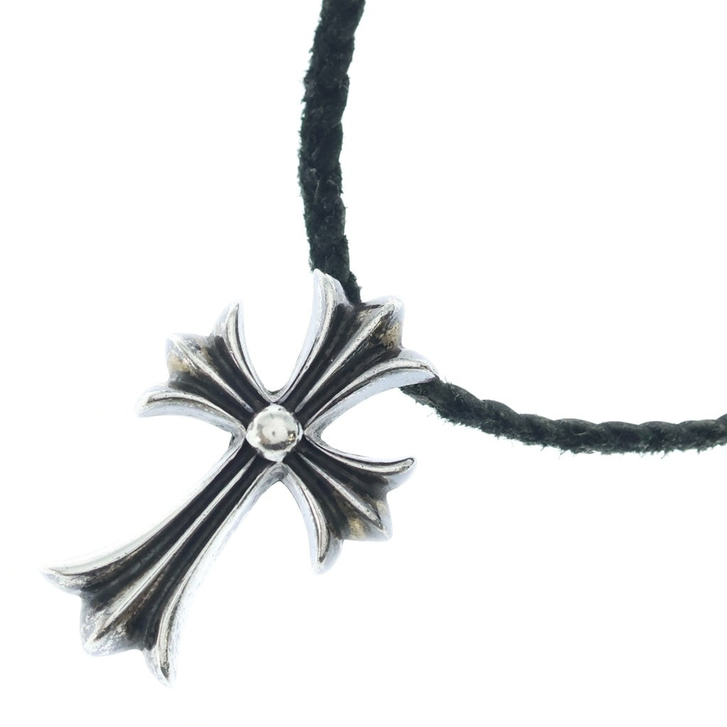 CHROME HEARTS(クロムハーツ) CH CRS SMLスモールCHクロス BC ボロチップブレイド ネックレス シルバー BCA220