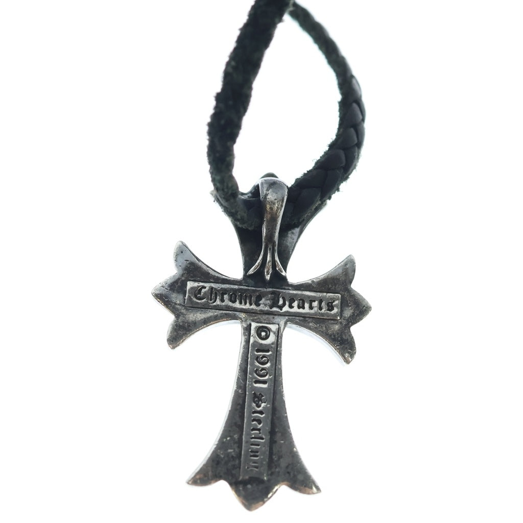 CHROME HEARTS(クロムハーツ) CH CRS SMLスモールCHクロス BC ボロチップブレイド ネックレス シルバー BCA220