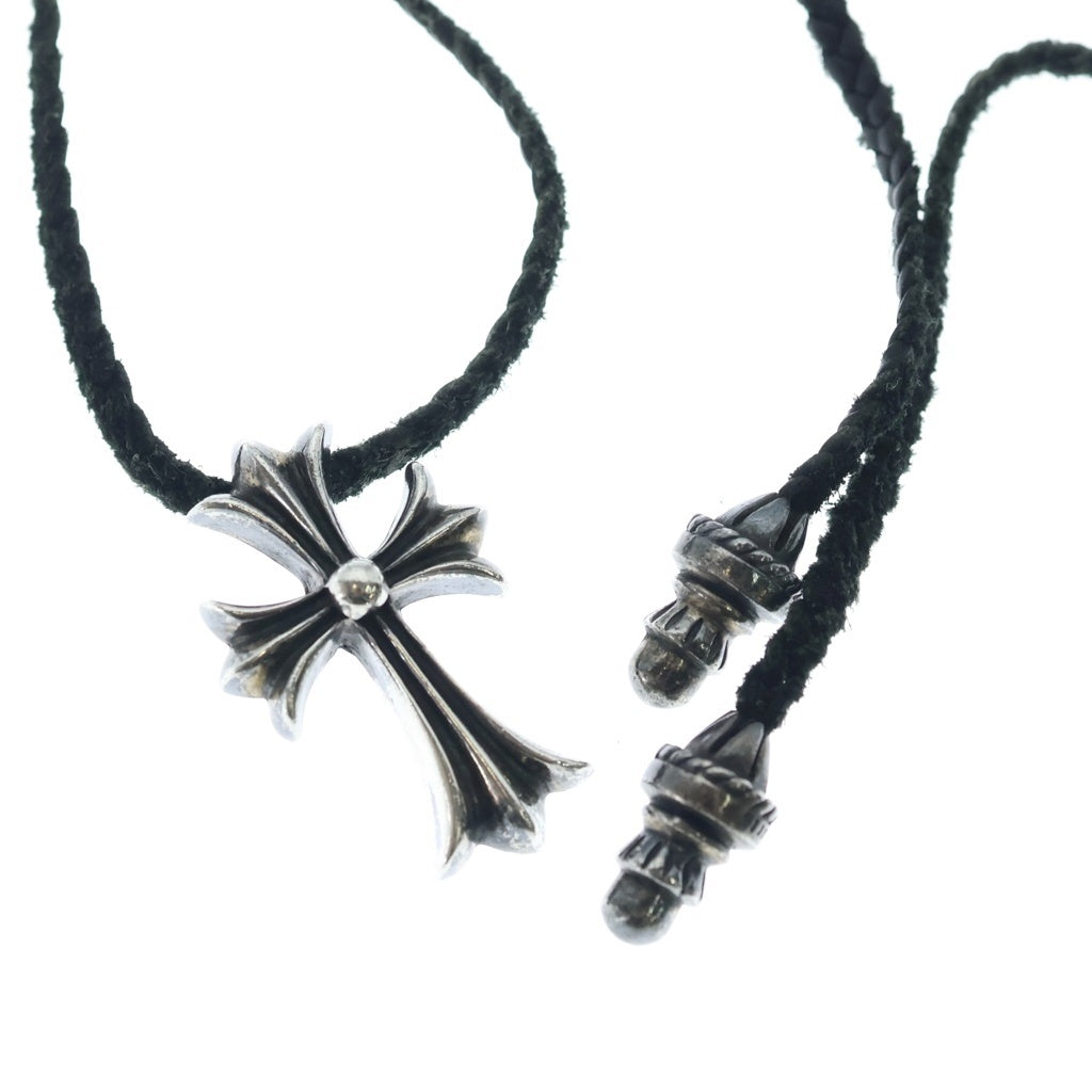 CHROME HEARTS(クロムハーツ) CH CRS SMLスモールCHクロス BC ボロチップブレイド ネックレス シルバー BCA220