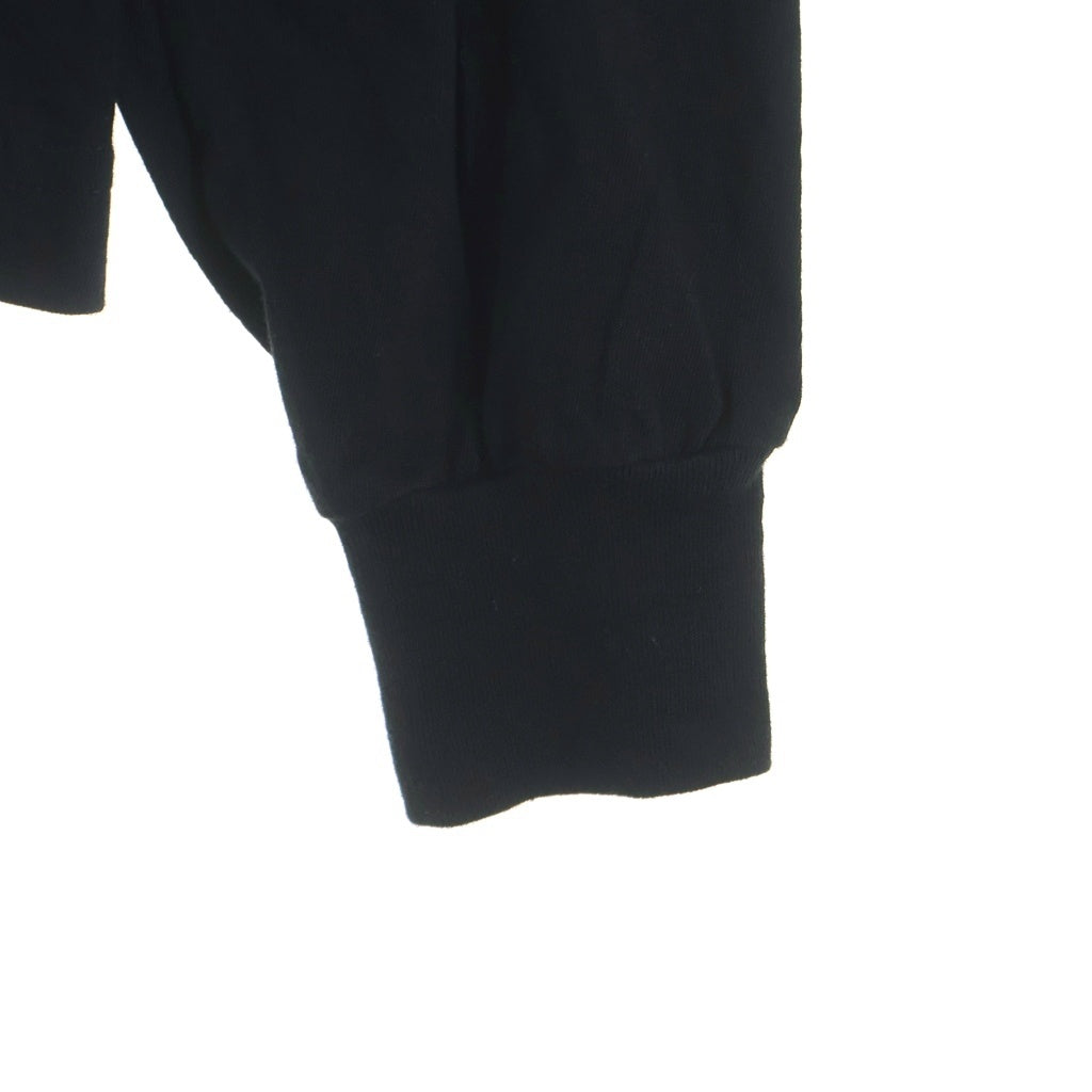 CHROME HEARTS(クロムハーツ) CH LS 1 ネックロゴ アームプリントクルーネック長袖Tシャツ ブラック/ブルー
