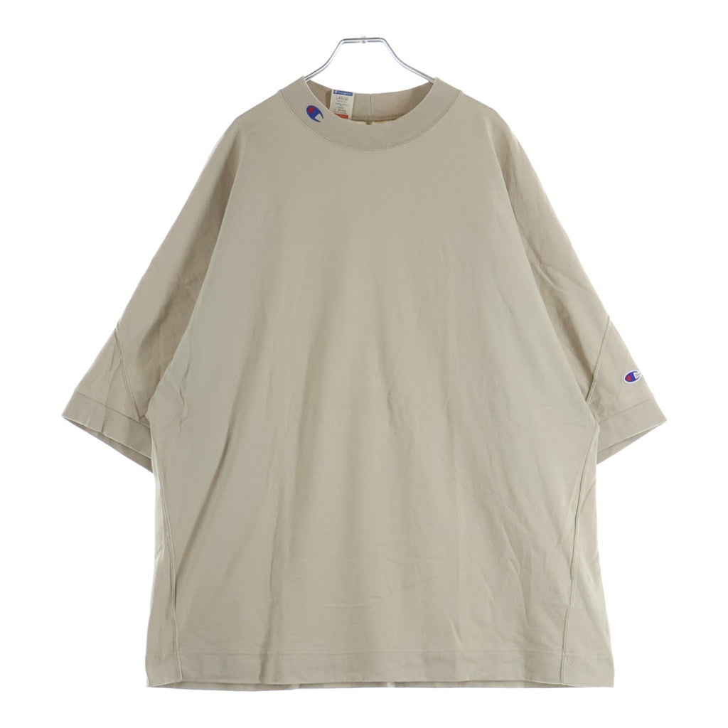 CHAMPION(チャンピオン) xN.HOOLYWOOD ネックロゴ 半袖Tシャツ コットン C8-Z345 ベージュ