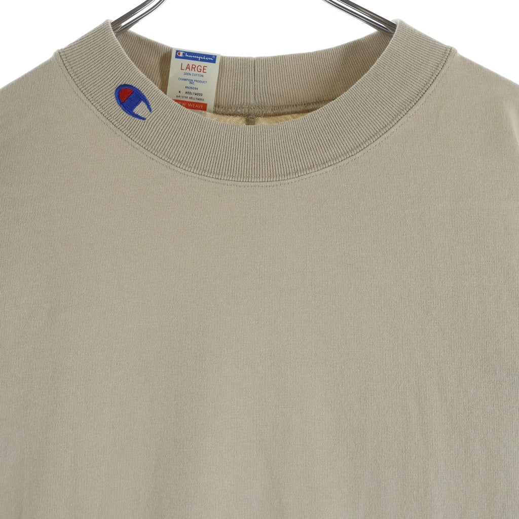 CHAMPION(チャンピオン) xN.HOOLYWOOD ネックロゴ 半袖Tシャツ コットン C8-Z345 ベージュ