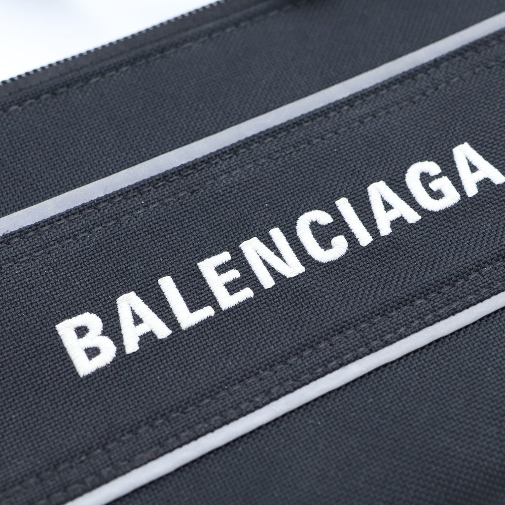 BALENCIAGA(バレンシアガ) LOGO SHOULDER WALLET 638131 ロゴ刺繍ショルダーウォレット ショルダーバッグ ブラック レディース