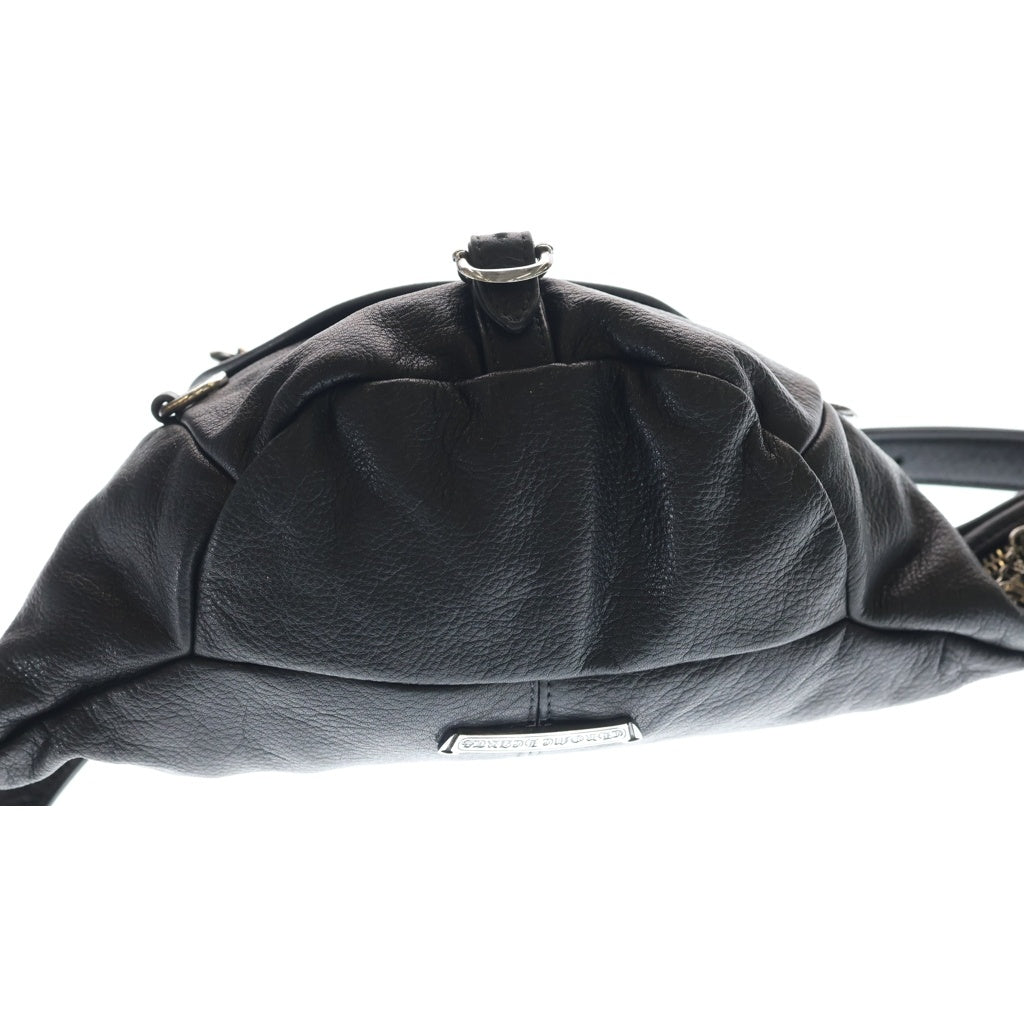 CHROME HEARTS(クロムハーツ) SNAT PACK MINI スナットパックミニ ダガージップ ガンスリンガーベルト レザーウエストバッグ ブラック レディース