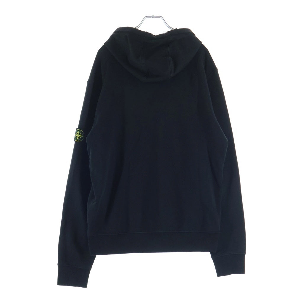 STONE ISLAND(ストーンアイランド) ガーメントダイ プルオーバー スウェットパーカー フーディ ブラック ブラック