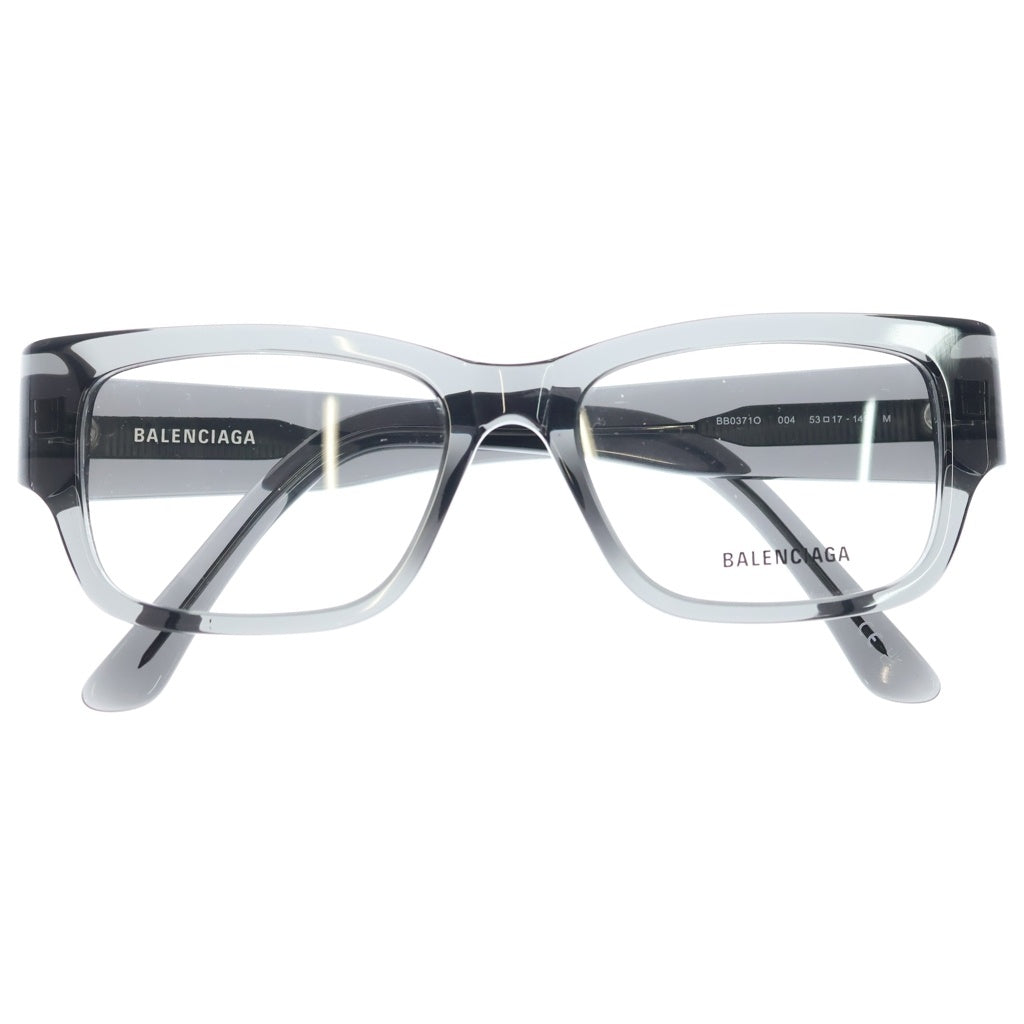 BALENCIAGA(バレンシアガ) ロゴ刻印 スクエアサングラス ブラックレンズ ブラック 53□17