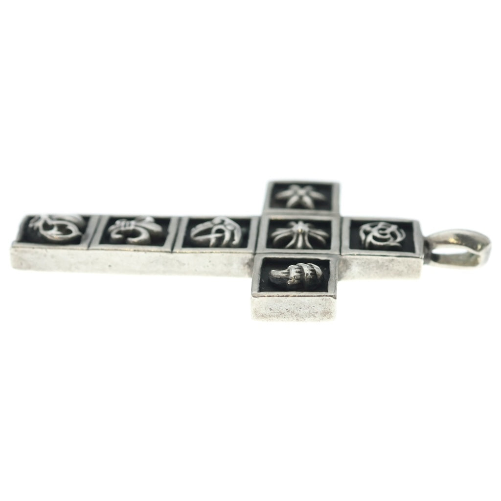 CHROME HEARTS(クロムハーツ) FRMD CRS マルチフレームドクロス ペンダント シルバーネックレストップ