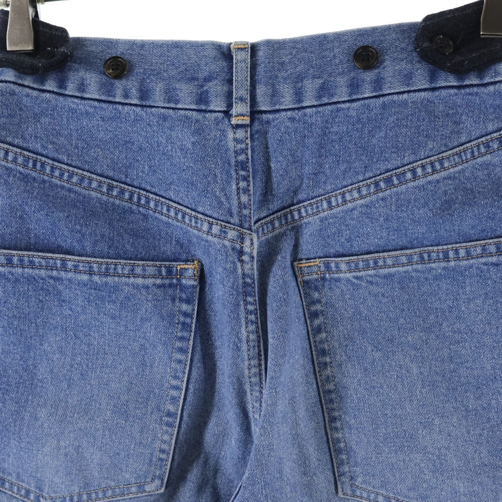INSCRIRE(アンスクリア) ×6(ROKU) BEAUTY & YOUTH UNITED ARROWS 21AW Combined Two Pants 121AW-PT105 デニム切り替え ウール パンツ グレー