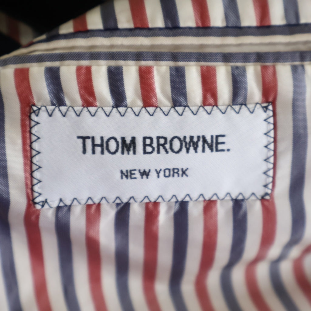 THOM BROWNE(トムブラウン) Patchwork jacket tailored jacket MJC159F00572415/A0161I12570 パッチワーク ストライプ柄 2B テーラードジャケット ネイビー/ホワイト