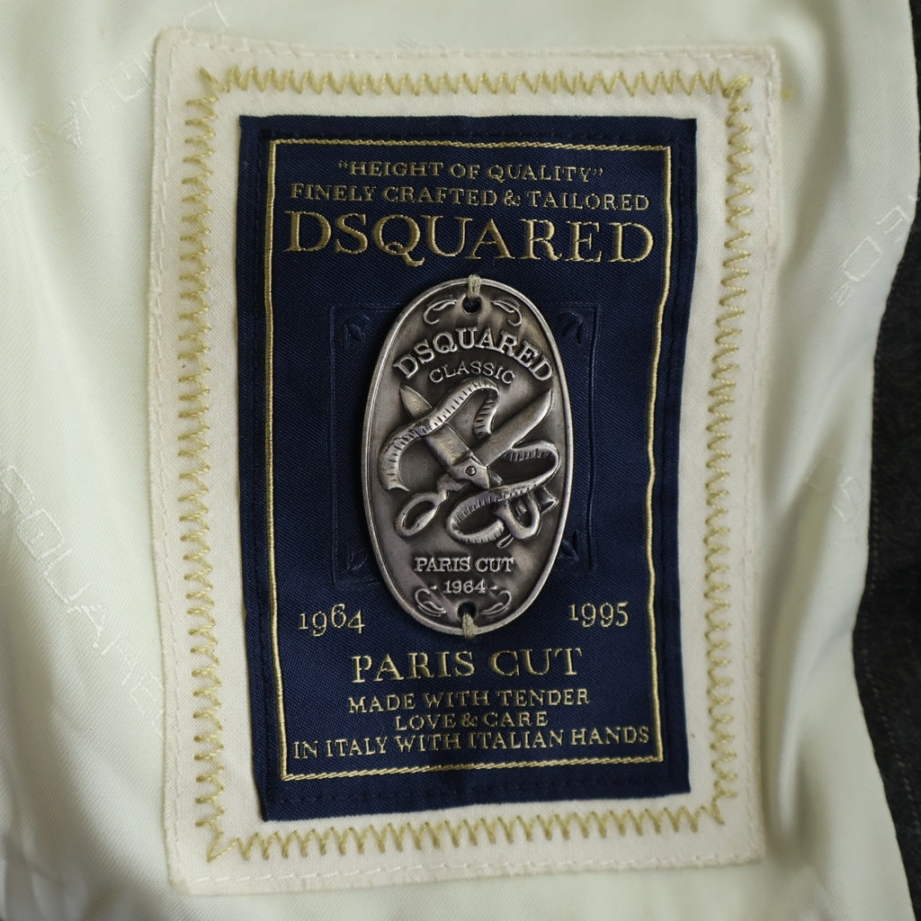 DSQUARED2(ディースクエアード) ピンストライプ 2B セットアップスーツ チャコールグレー
