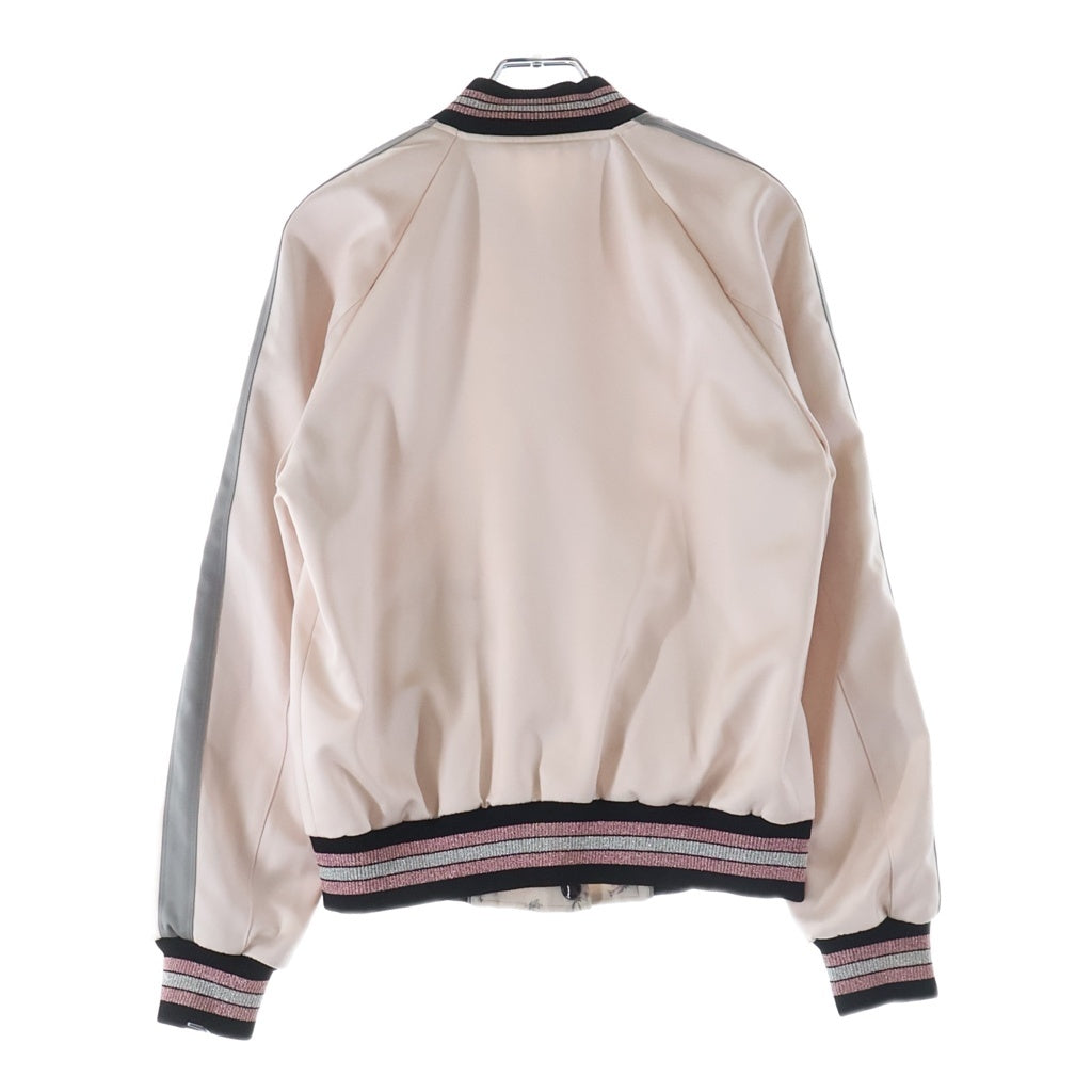 COACH(コーチ) Reversible souvenir jacket ココヤシ刺繍 リバーシブル スーベニアジャケット ピンク レディース