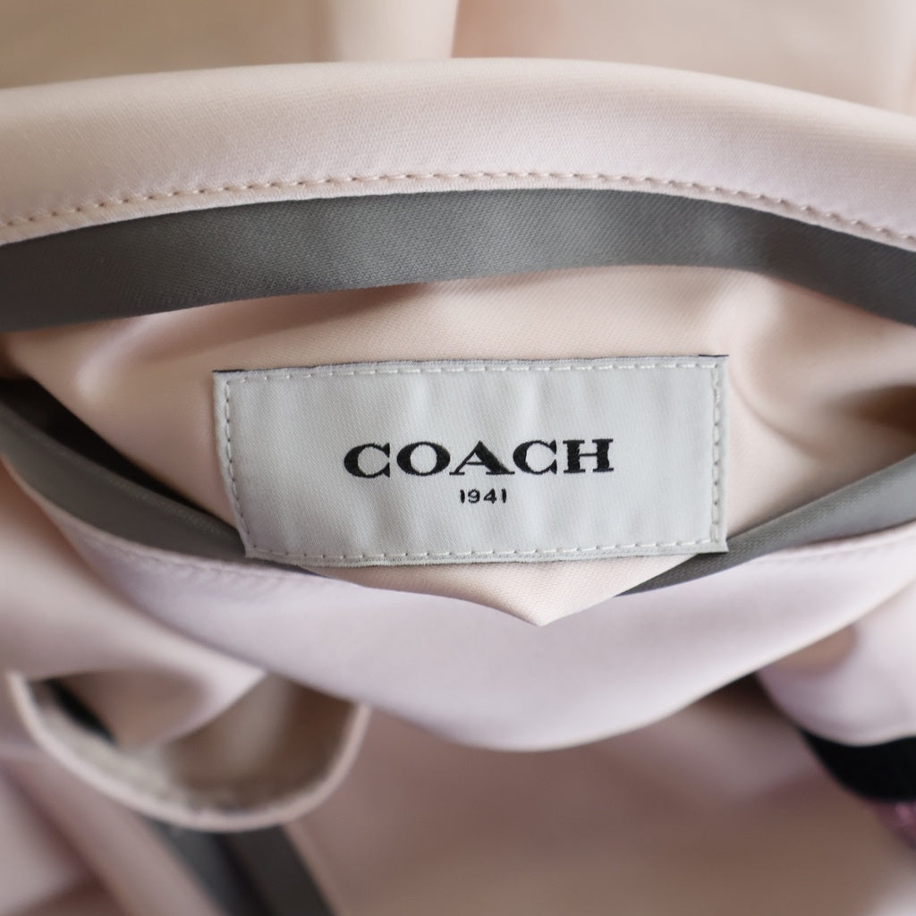 COACH(コーチ) Reversible souvenir jacket ココヤシ刺繍 リバーシブル スーベニアジャケット ピンク レディース