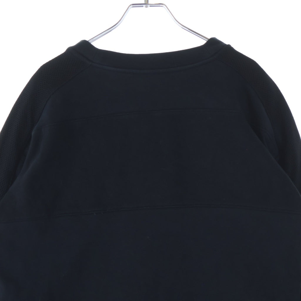 BALMAIN(バルマン) 17SS Mesh switching sweatshirt RH13205J049 メッシュドッキング クルーネックスウェットトレーナー ブラック