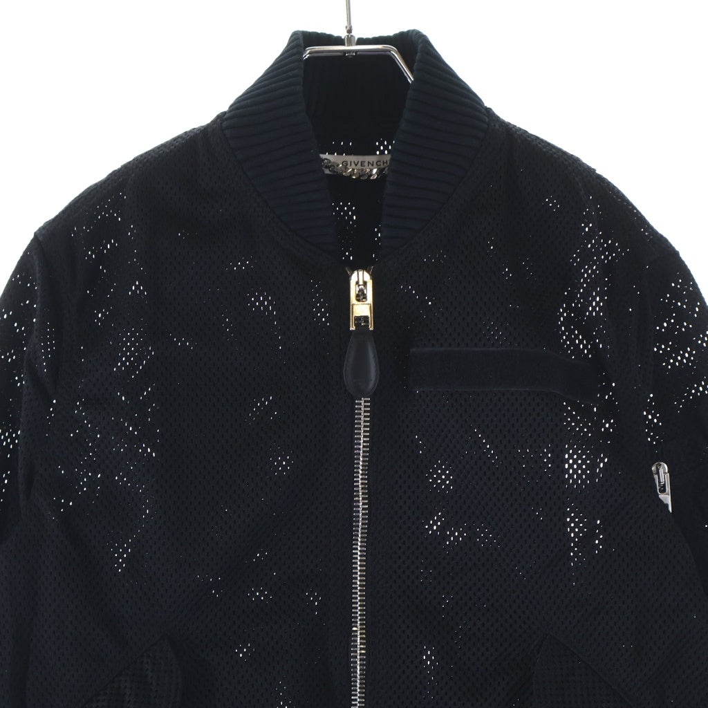 GIVENCHY(ジバンシィ) Mesh Blouson MA-1 17S 7007 016 メッシュ ジップアップブルゾン ブラック