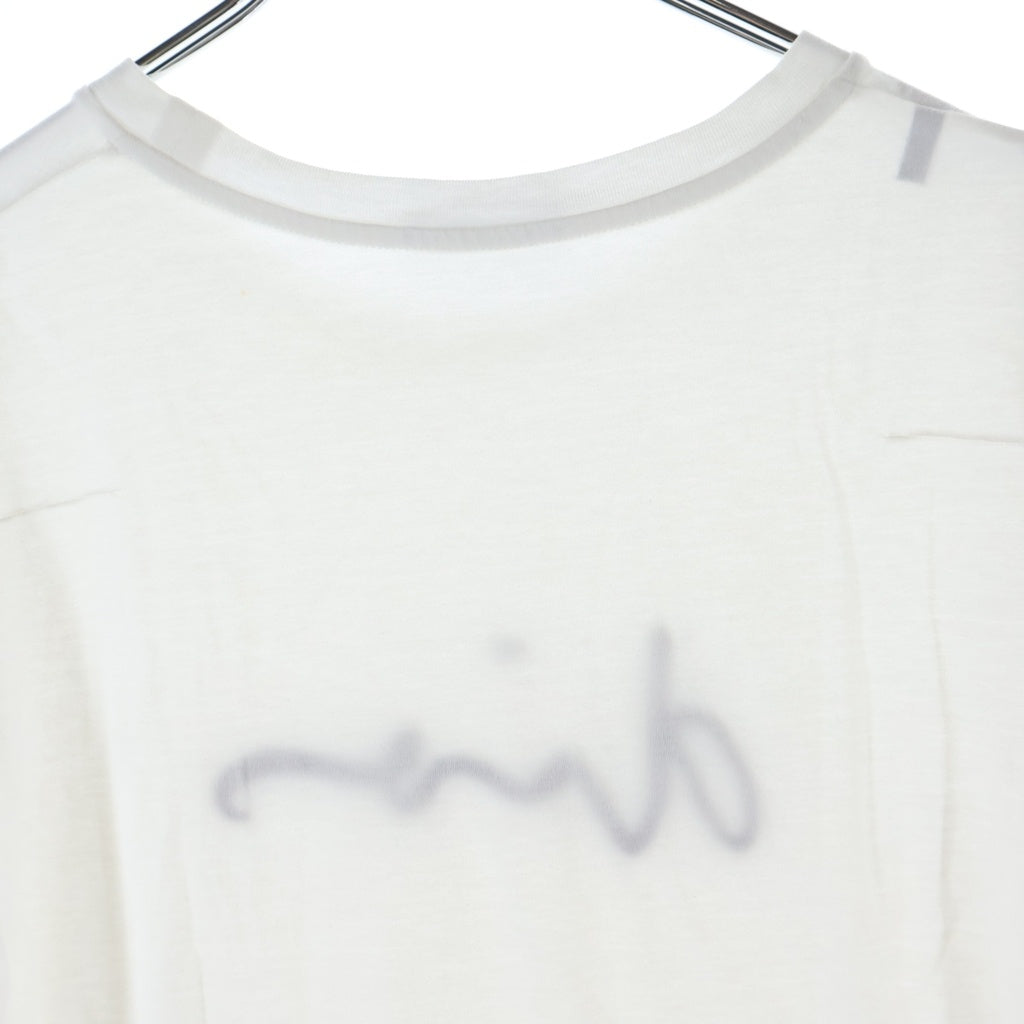 DIOR(ディオール) Logo Embroidered 733J603W2110 フロント刺繍 半袖Tシャツ カットソー ホワイト