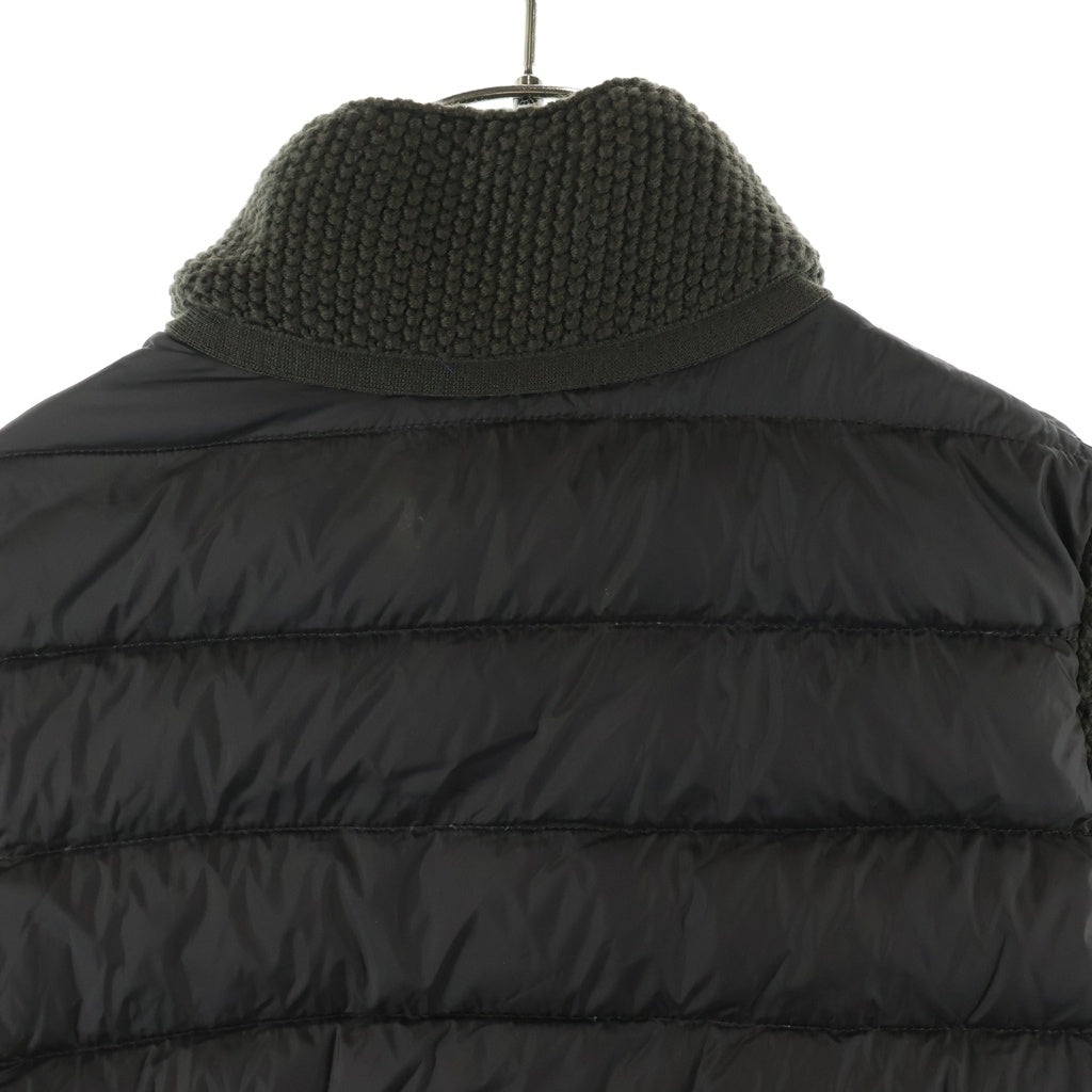 MONCLER(モンクレール) MAGLIONE TRICOT CARDIGAN A20939453400 ニット切替 ダウンジャケット ブラウン/カーキ レディース