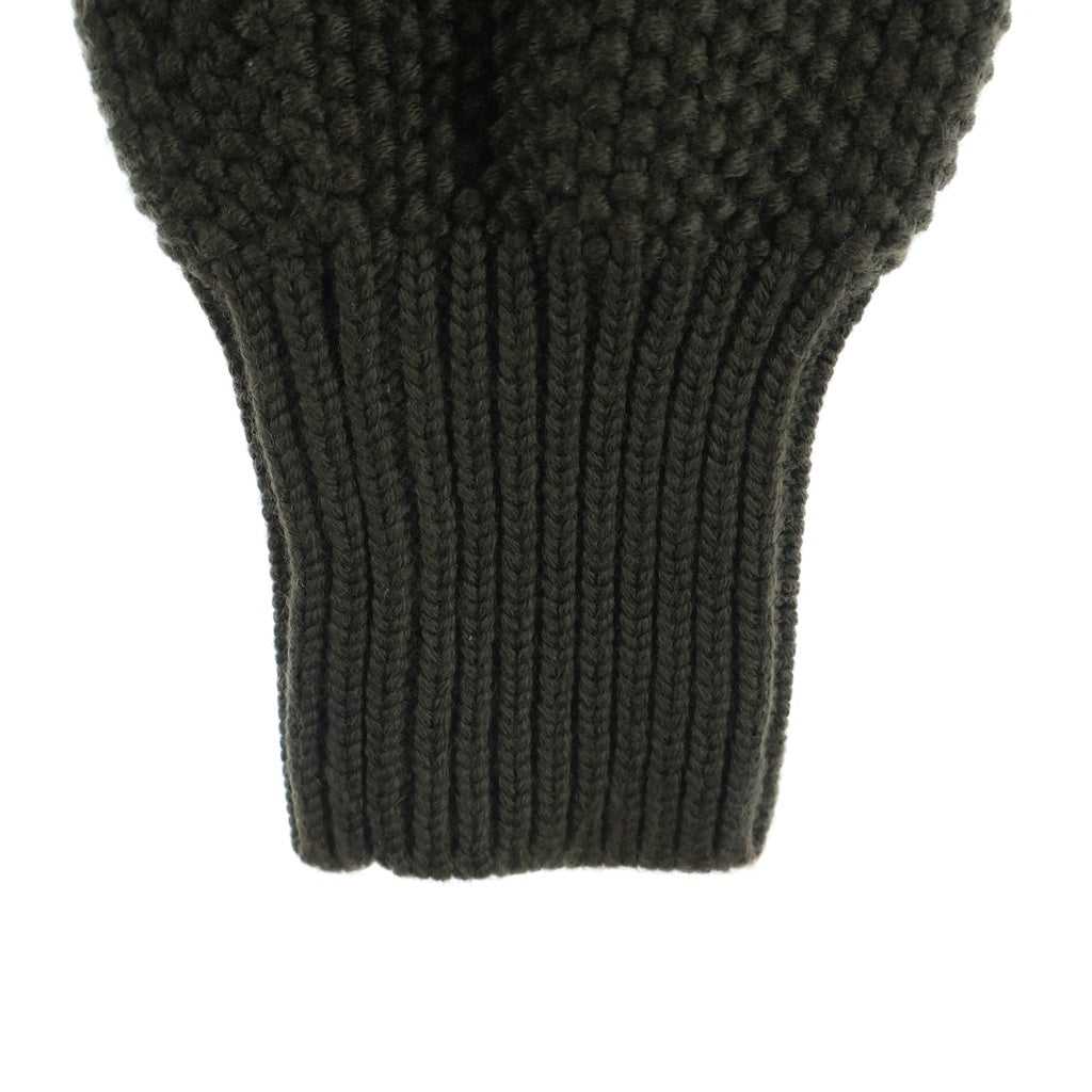 MONCLER(モンクレール) MAGLIONE TRICOT CARDIGAN A20939453400 ニット切替 ダウンジャケット ブラウン/カーキ レディース