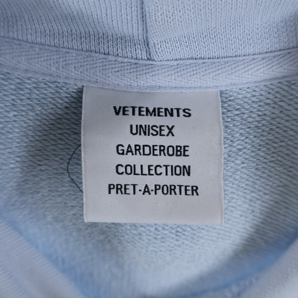 VETEMENTS(ヴェトモン) 21SS Magic Unicorn Hoodie UE51TR400X マジック ユニコーン フーディ フロントプリント プルオーバースウェットパーカー ブルー