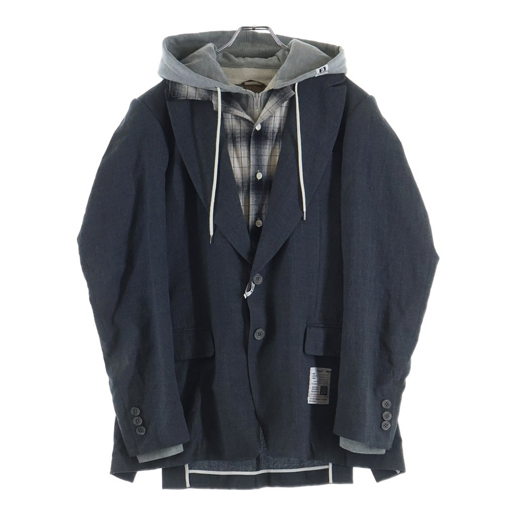 MAISON MIHARAYASUHIRO(メゾンミハラヤスヒロ) TRIPLE LAYERED BLAZER J15JK131 トリプル レイヤード ブレザー テーラードジャケット グレー