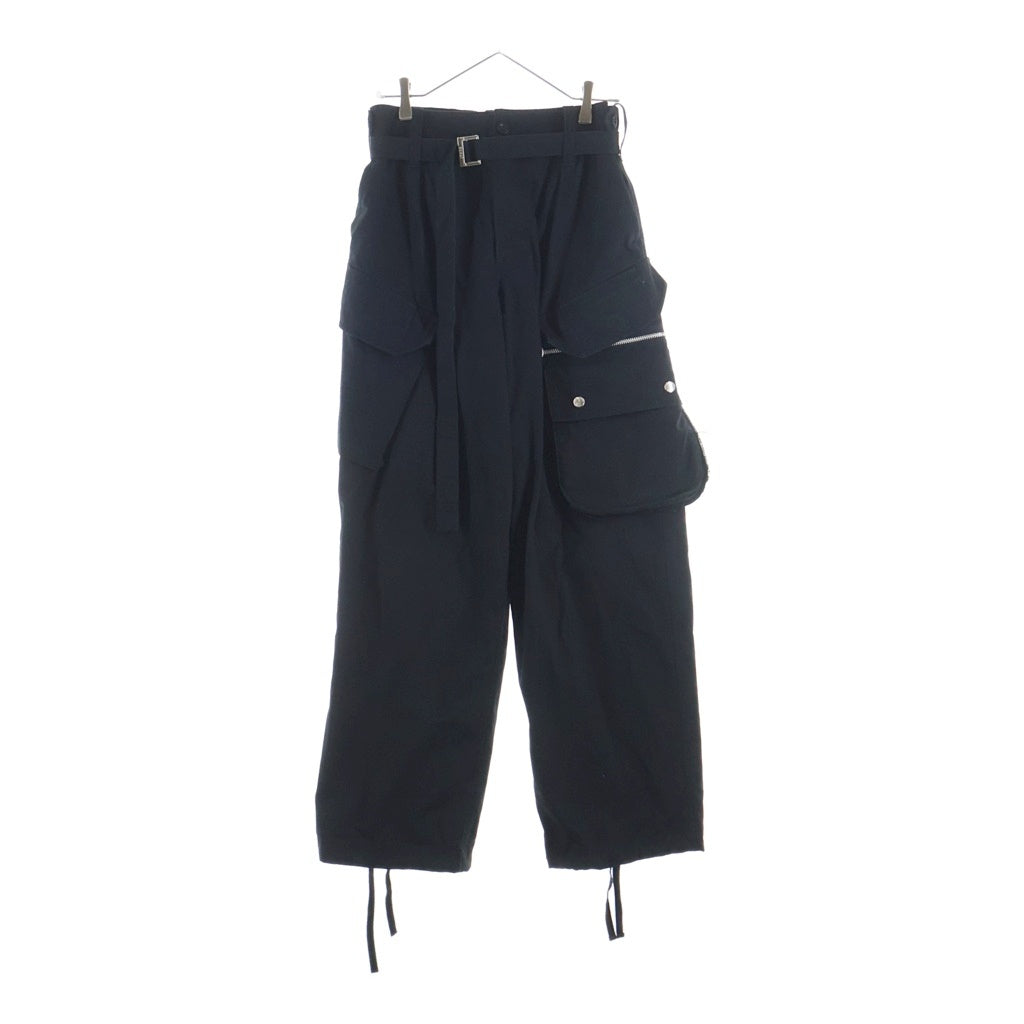 Sacai(サカイ) 21AW COTTON OXFORD PANTS 21-02596M コットン オックスフォード カーゴパンツ ブラック