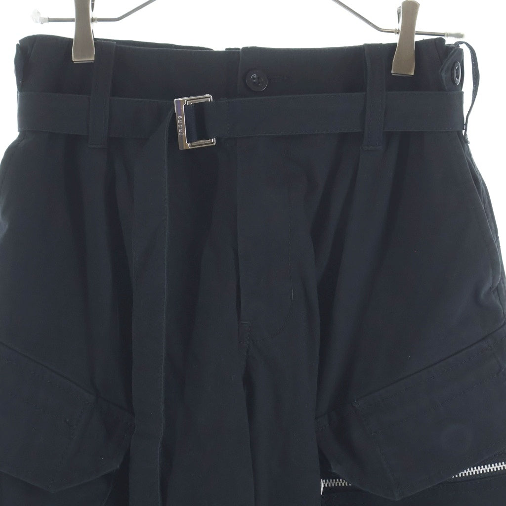 Sacai(サカイ) 21AW COTTON OXFORD PANTS 21-02596M コットン オックスフォード カーゴパンツ ブラック