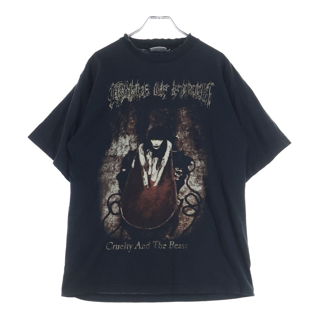 VINTAGE(ヴィンテージ) 00s Cradle Of Filth Cruelty And The Beast BOOTLEG クレイドル ブートレグ 両面プリント 半袖Tシャツ カットソー ブラック