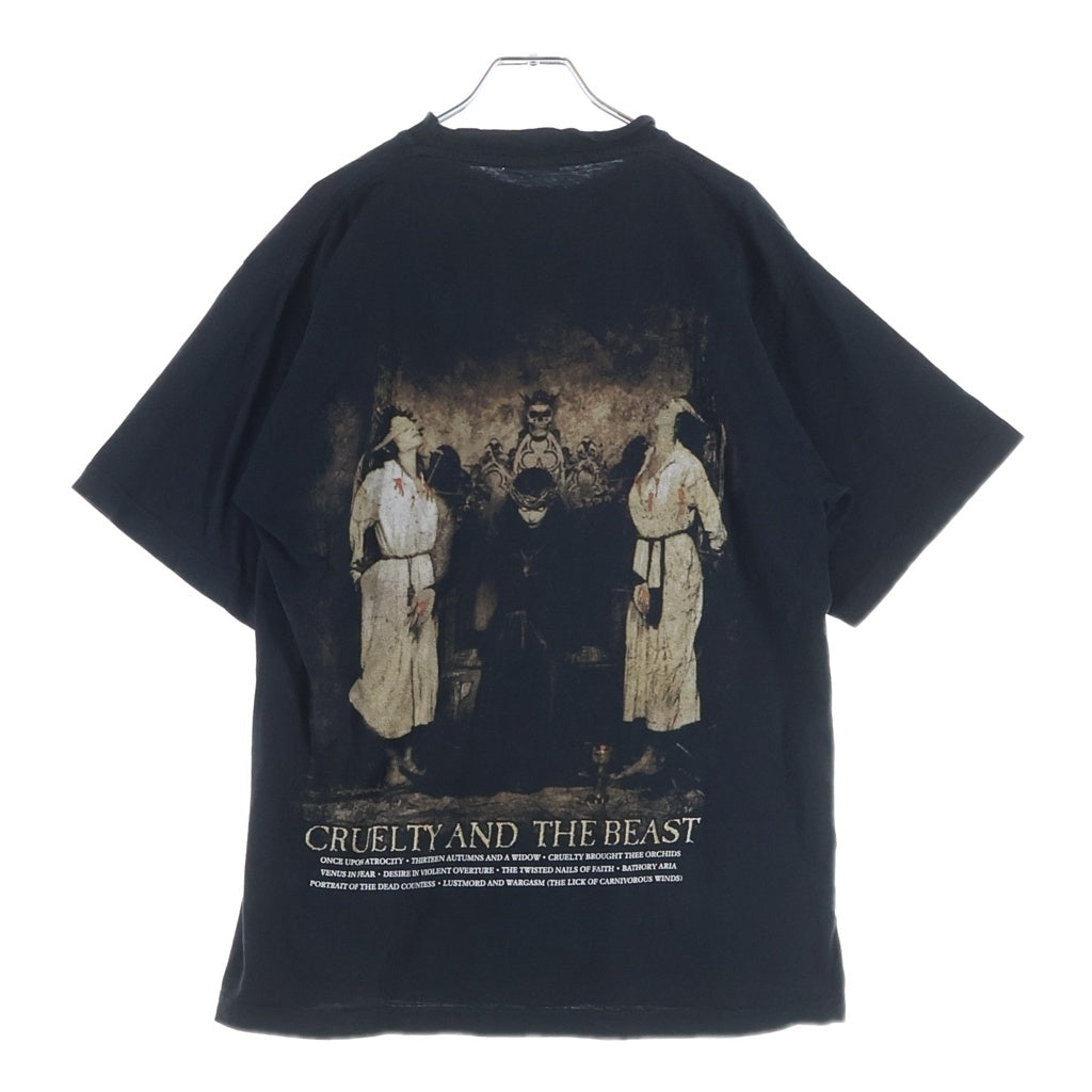 VINTAGE(ヴィンテージ) 00s Cradle Of Filth Cruelty And The Beast BOOTLEG クレイドル ブートレグ 両面プリント 半袖Tシャツ カットソー ブラック