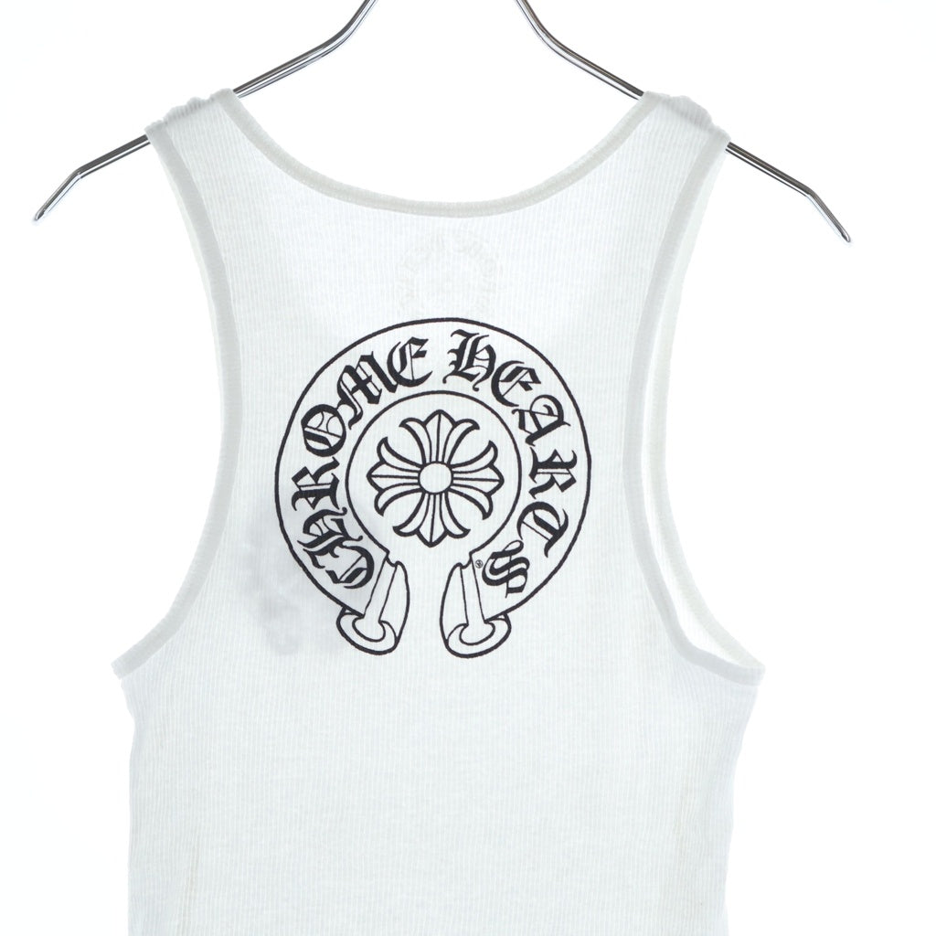 CHROME HEARTS(クロムハーツ) HORSESHOE PRINT TANK TOP ホースシュー タンクトップ ホワイト レディース