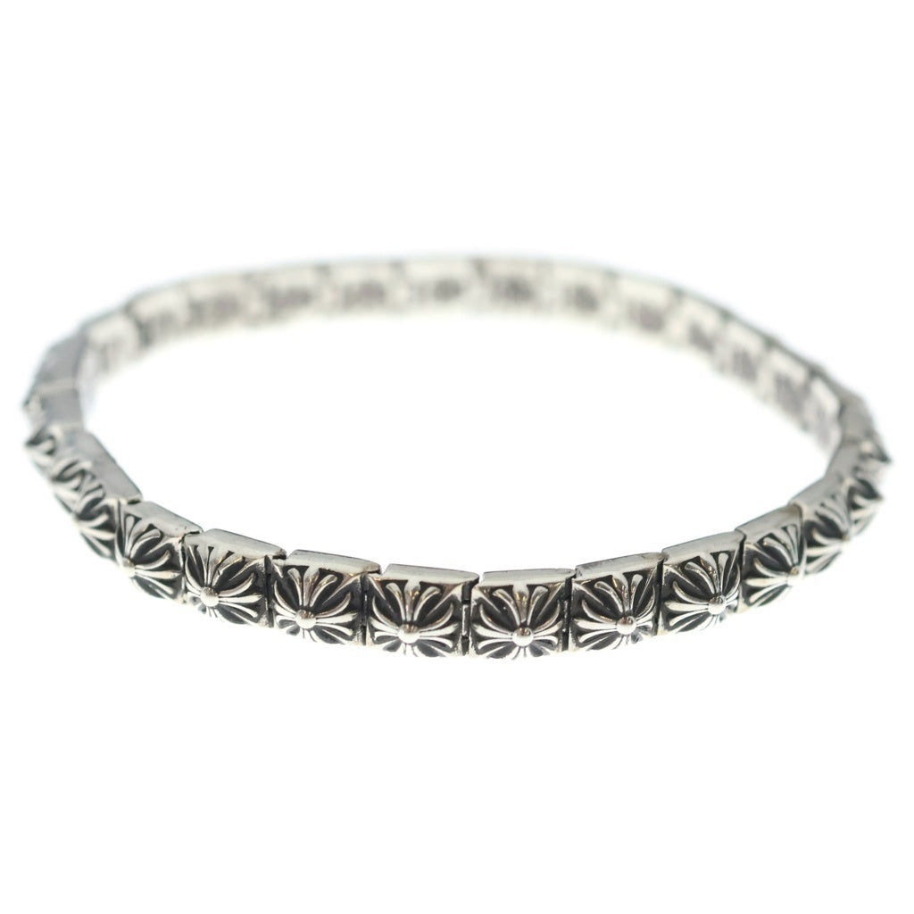 CHROME HEARTS(クロムハーツ) PYRAMID PLS LNK 1/4 BRACELET 29LINK ピラミッドプラスリンク ブレスレット シルバー
