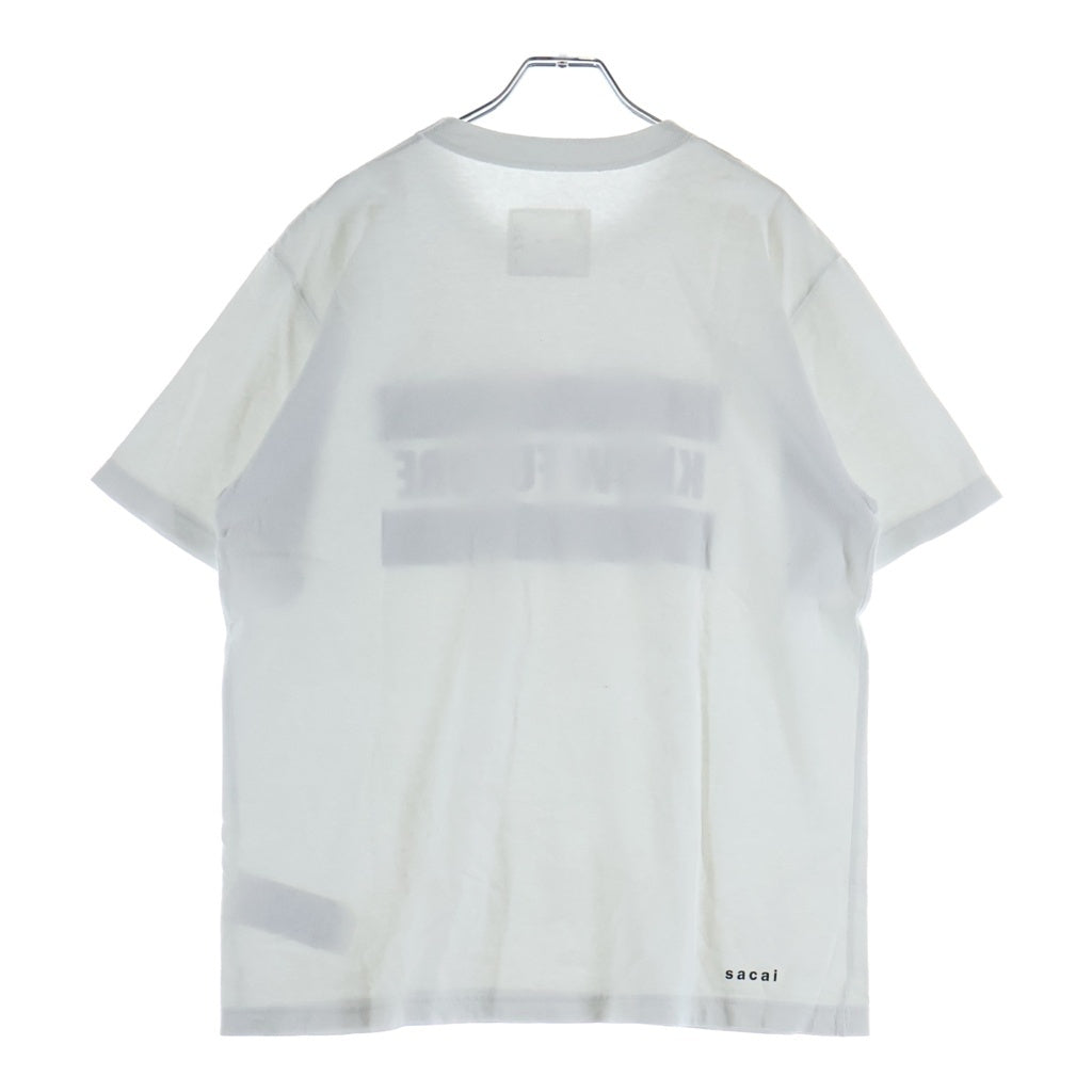 Sacai(サカイ) KNOW FUTURE プリント 半袖Tシャツ カットソー 24-0720S ホワイト